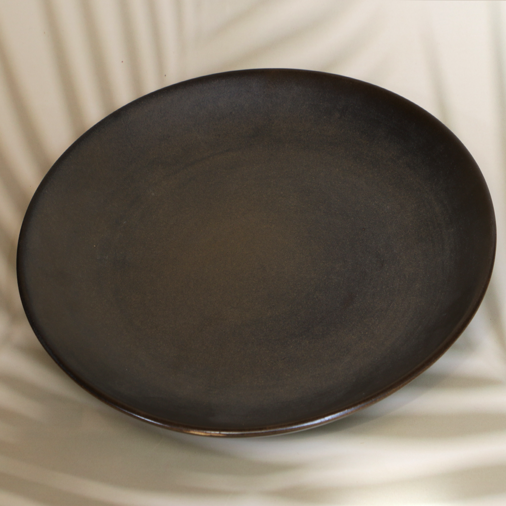 Ambi Stoneware Charcoal Black Dinner Plate 11 inches