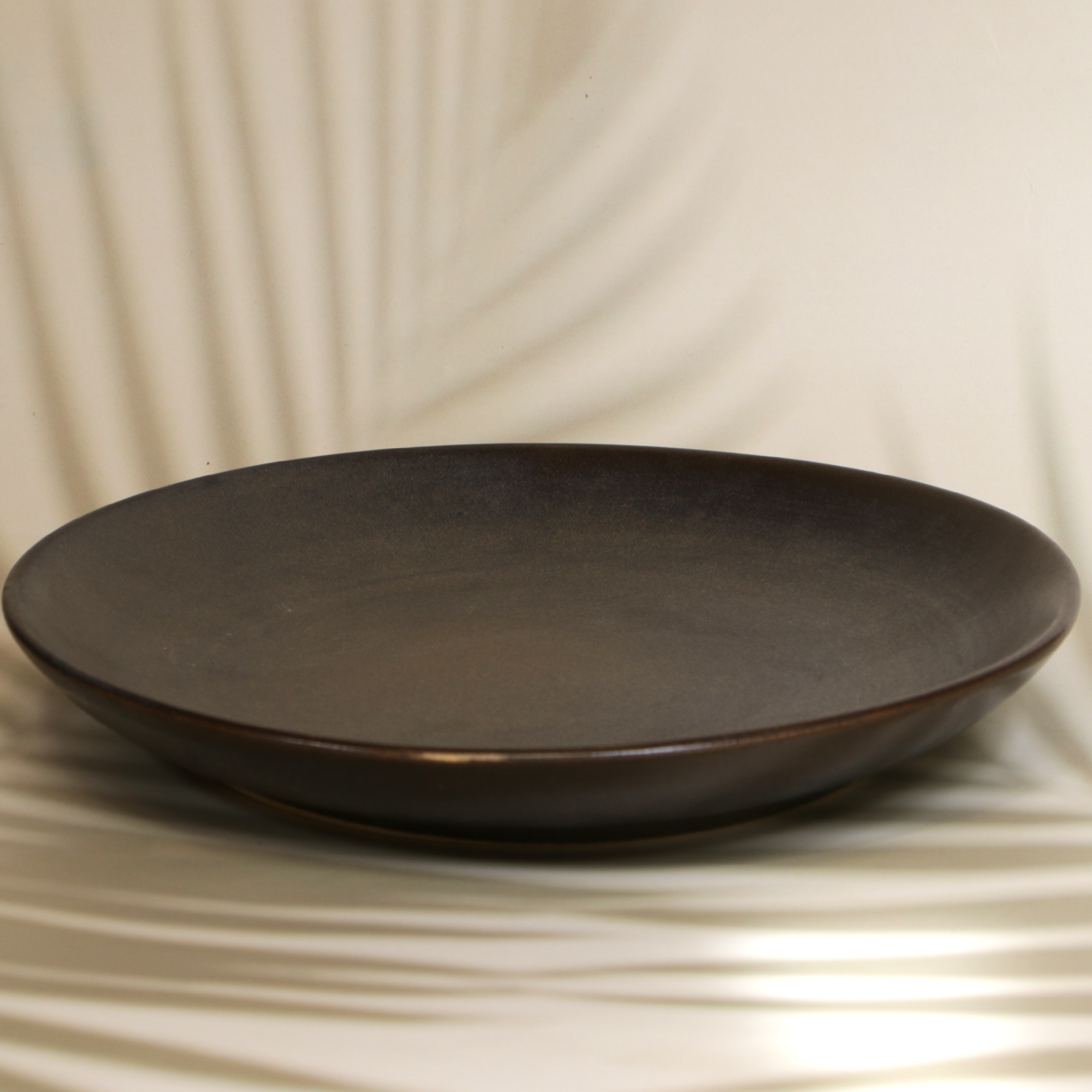 Ambi Stoneware Charcoal Black Dinner Plate 11 inches