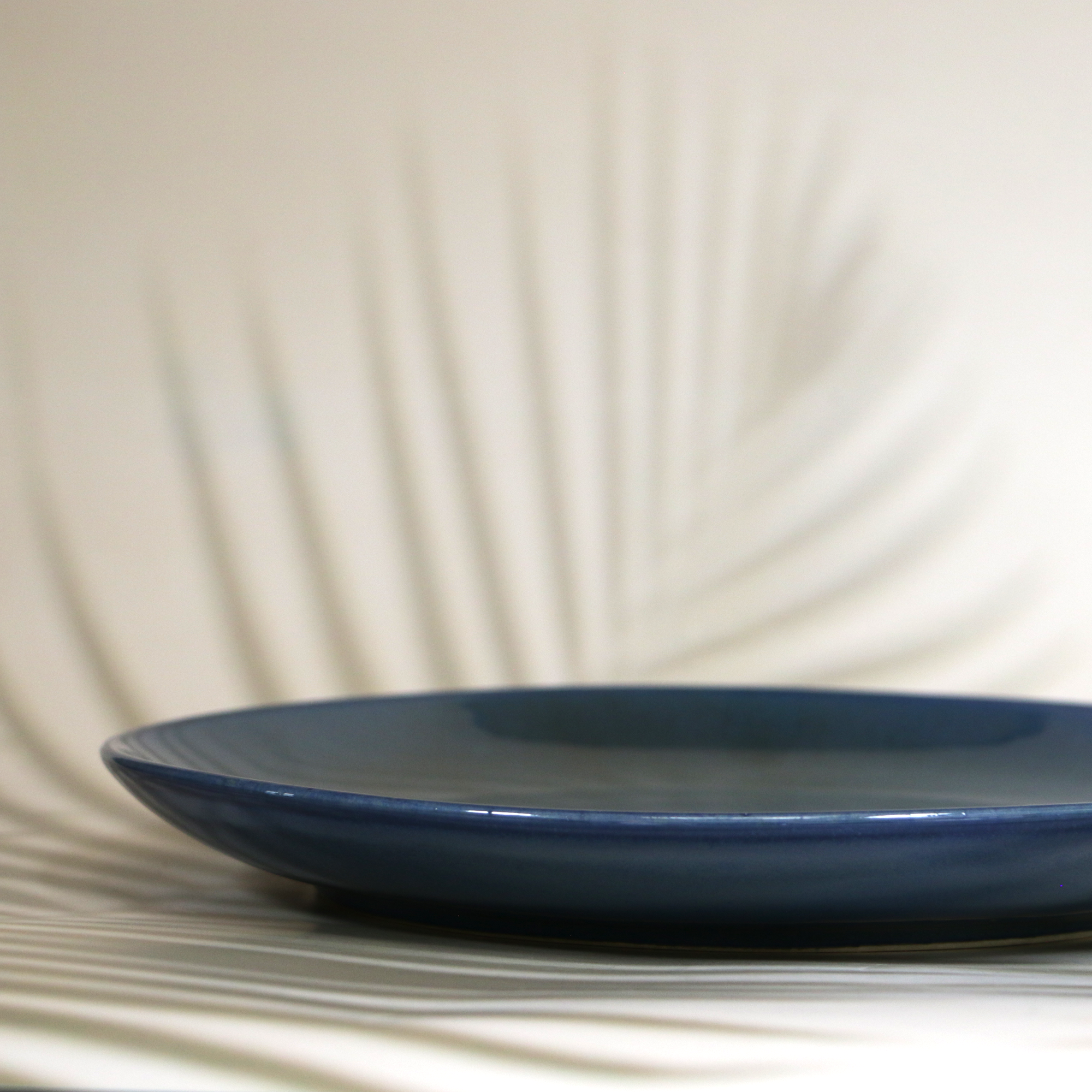 Ambi Ceramic Glazed Deep Blue Dinner Plate 11 inch