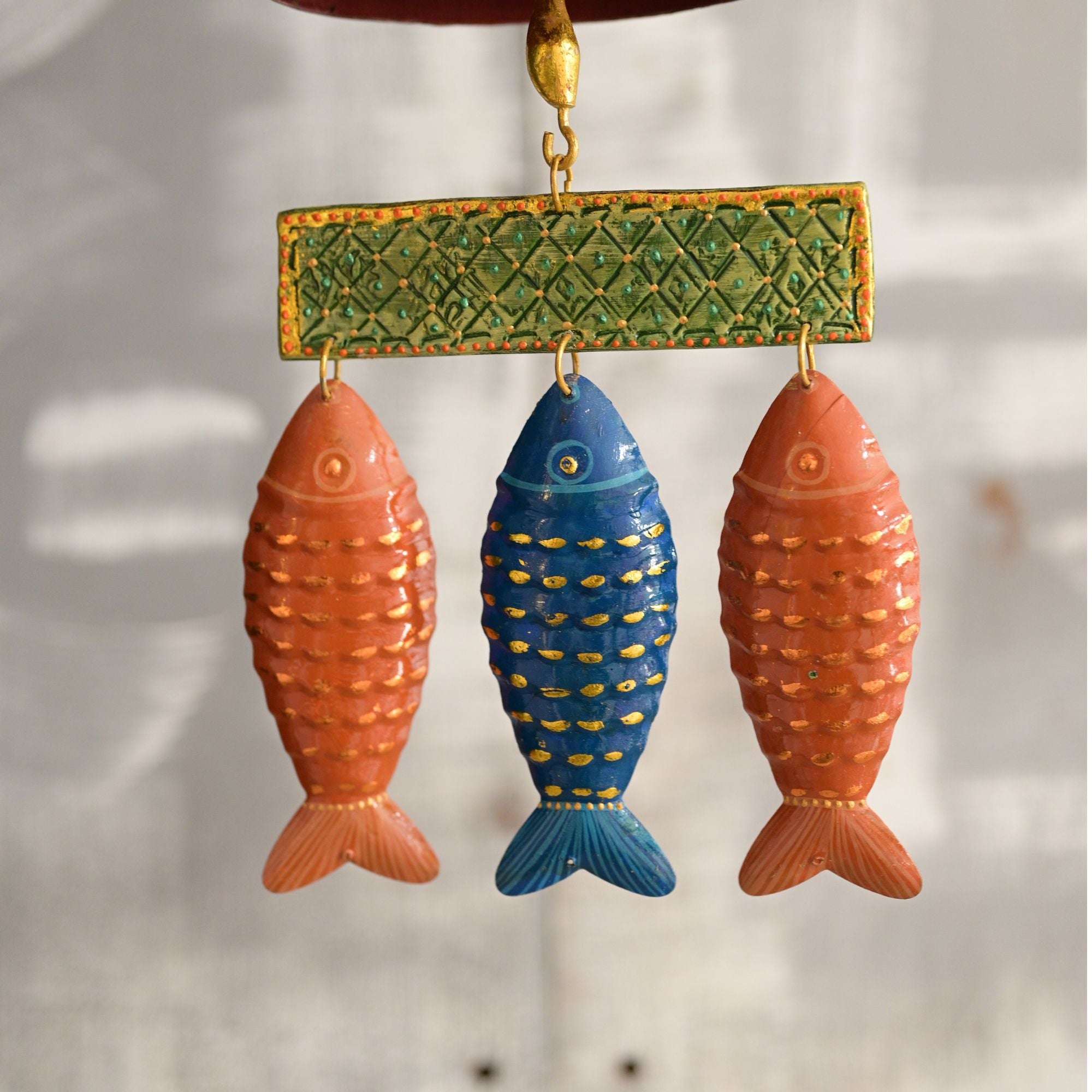 Blue Koi Fish Bell by Mimosa Designs