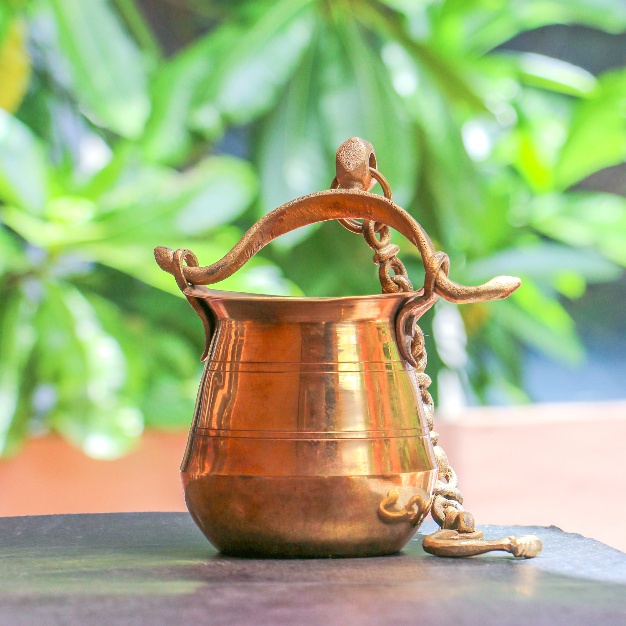 Ambi Vintage Heavy Brass Lota Hanging