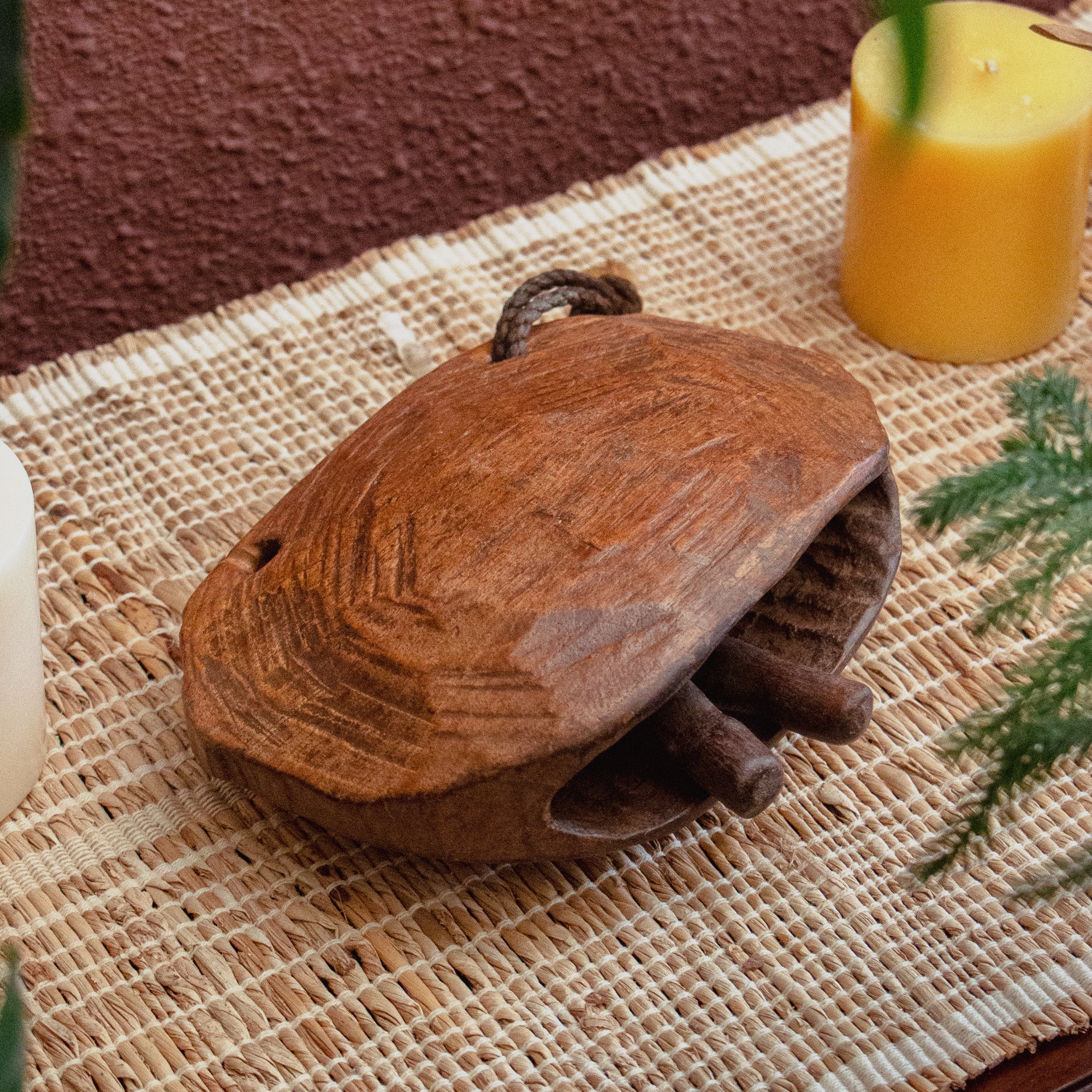 Vintage Wooden Cow Bell