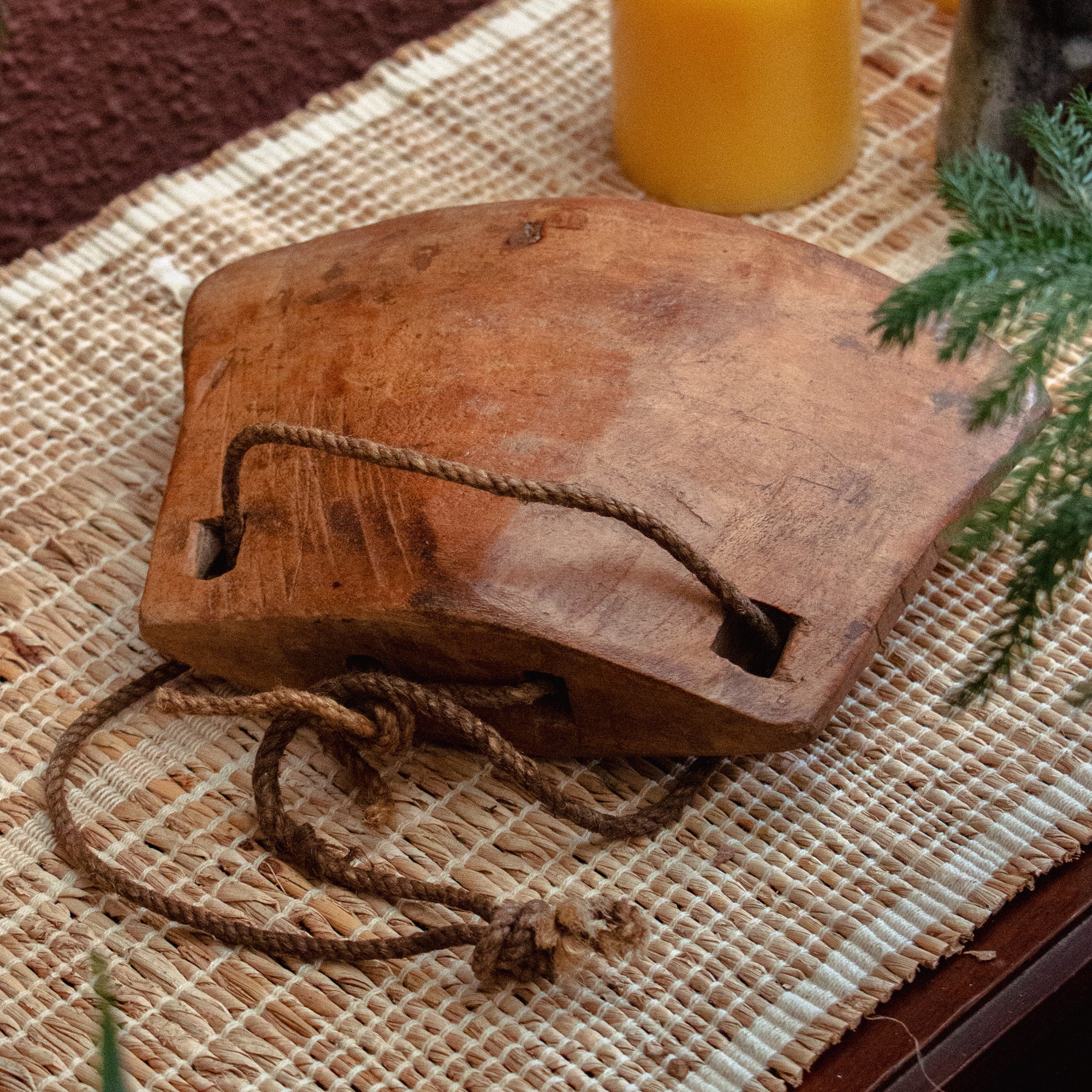 Vintage Wooden Cow Bell