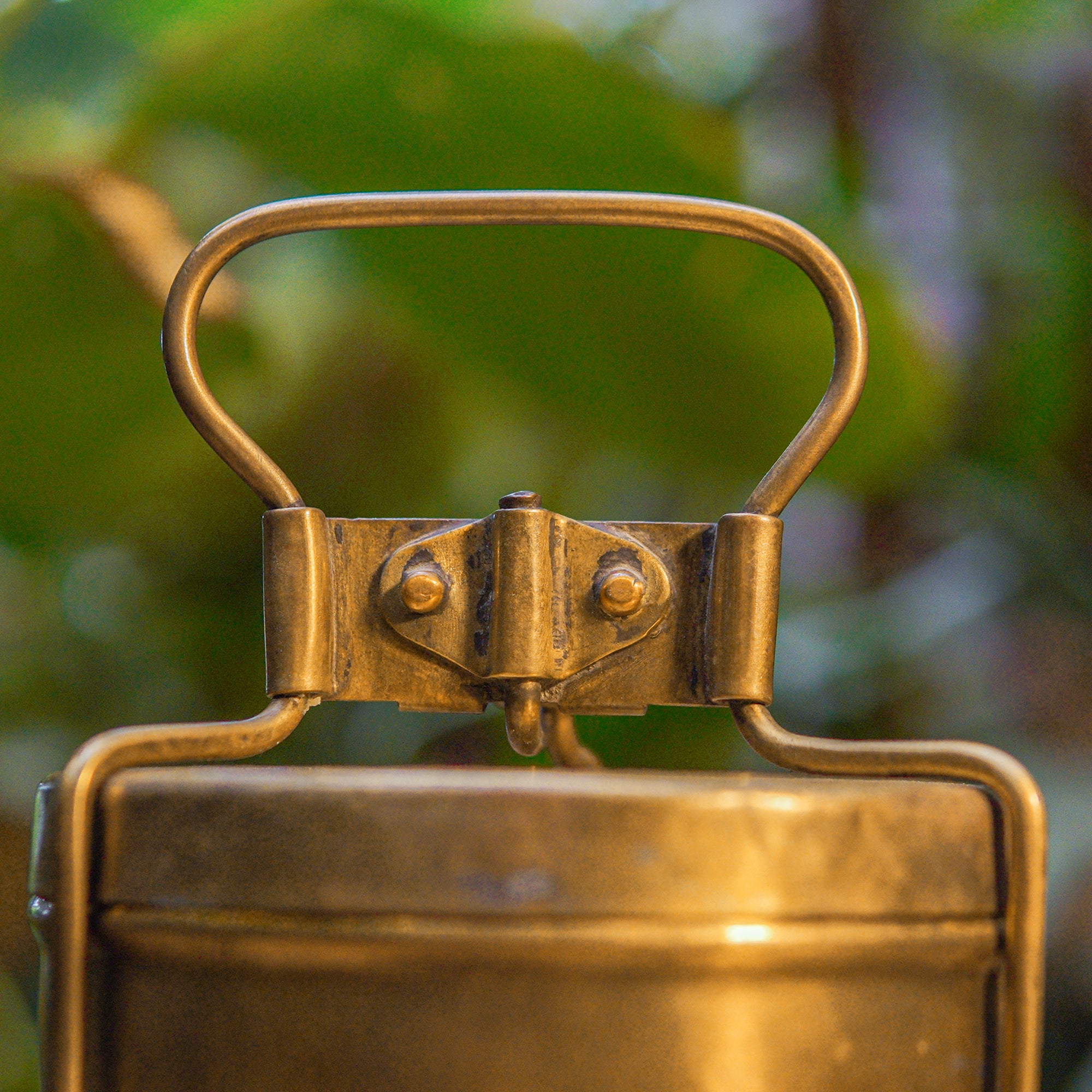 Handcrafted Vintage Brass Tiffin with Two Tier Containers