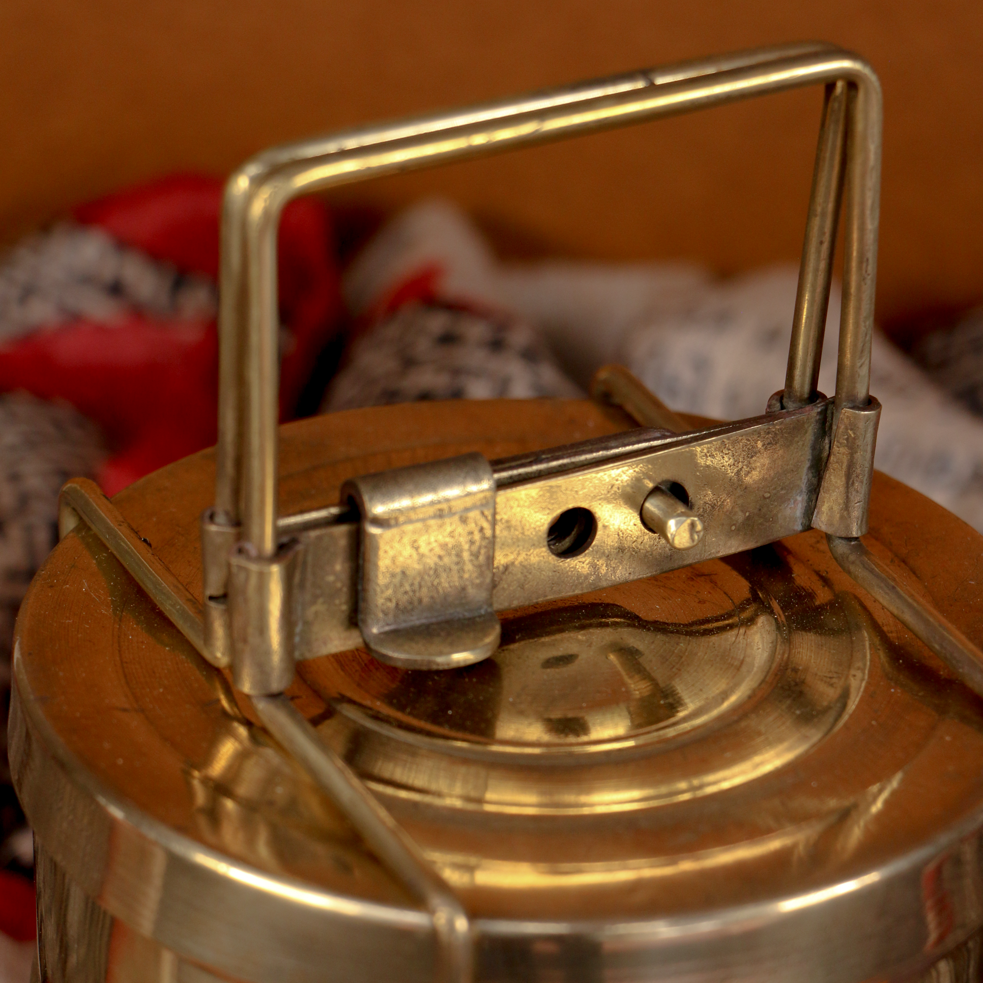 Ambi Vintage Pure Brass Unique Tiffin - Two Tier