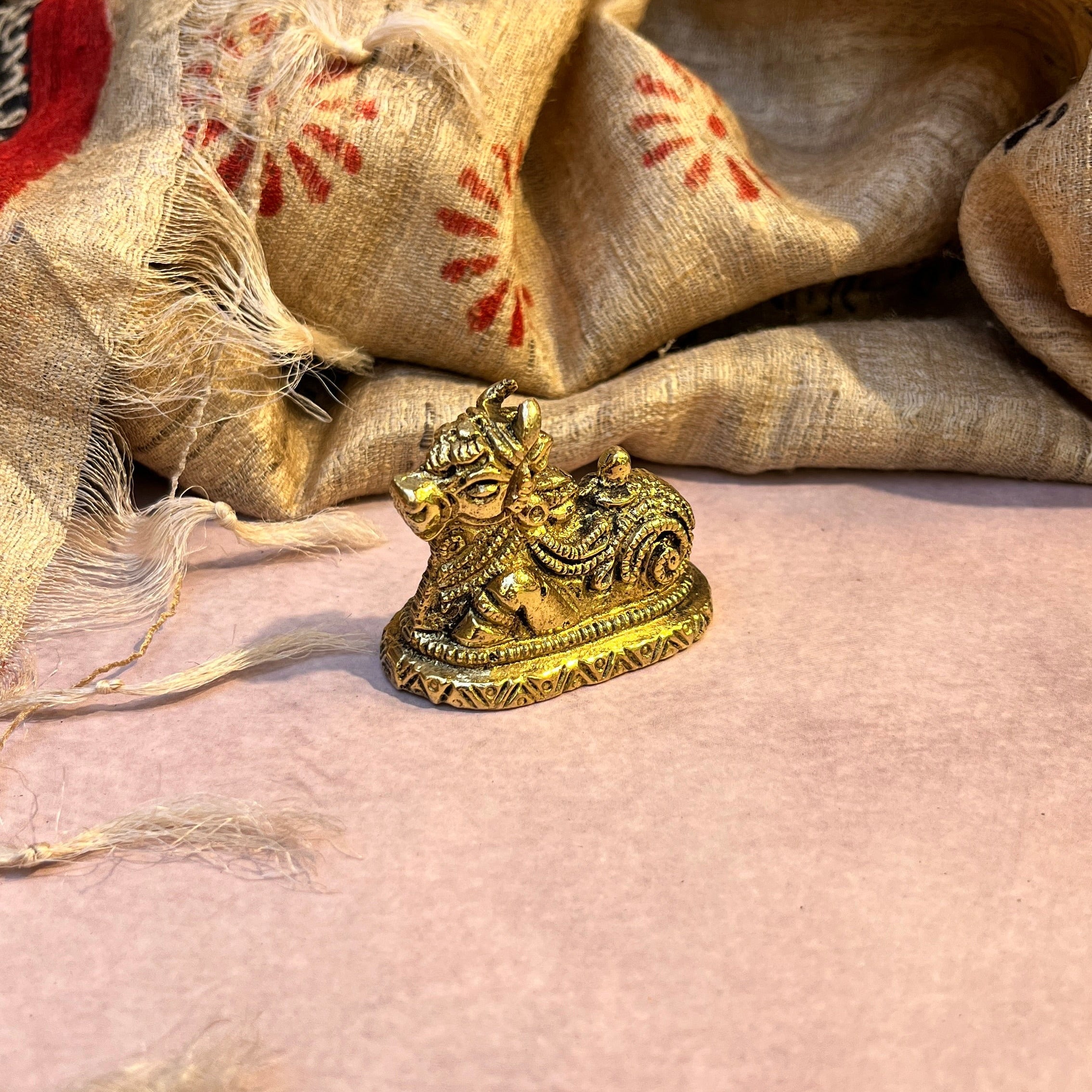 Ambi Pure Brass Nandi Maharaj Murti - 124 Grams