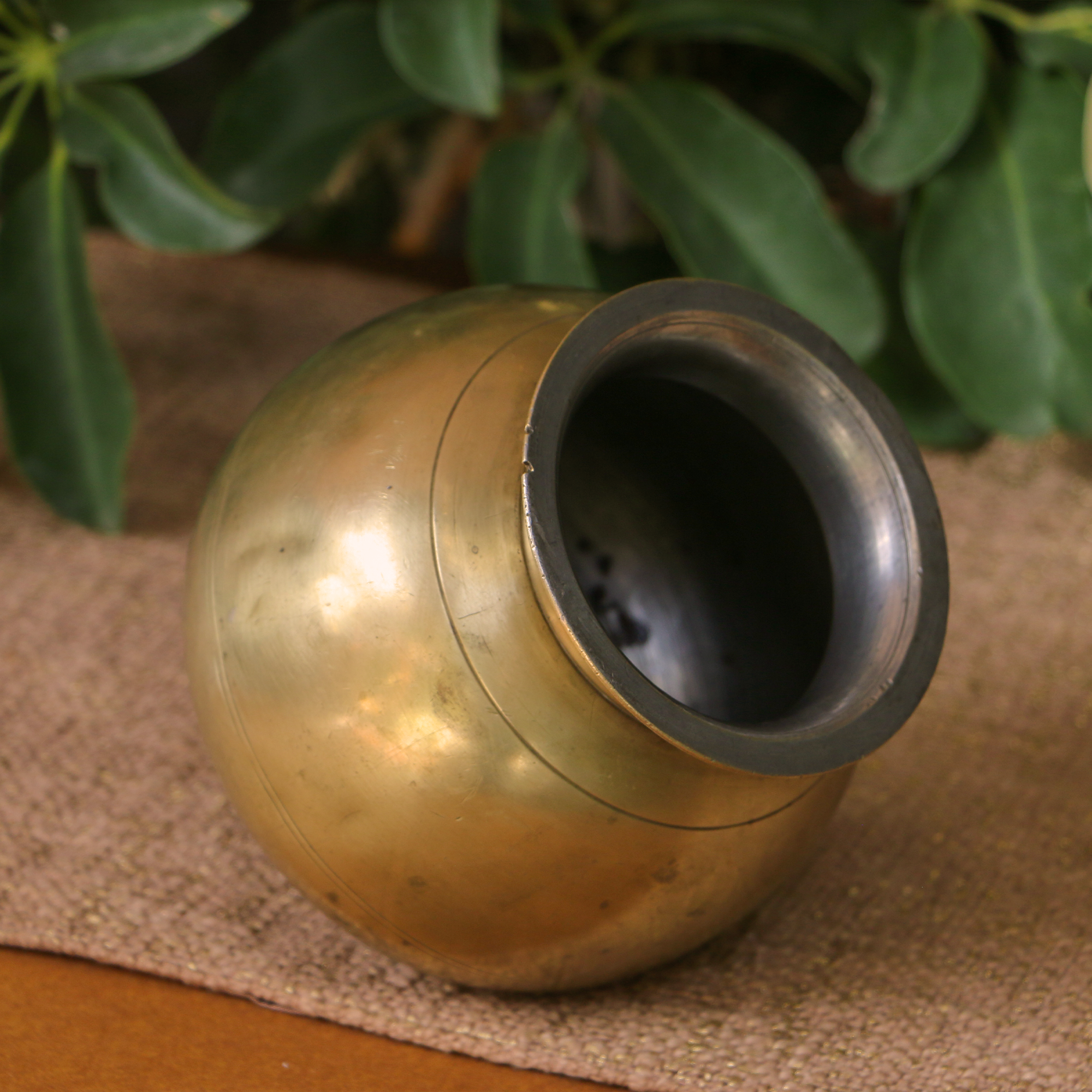 Vintage Ambi Pure Brass Heavy Base Lota