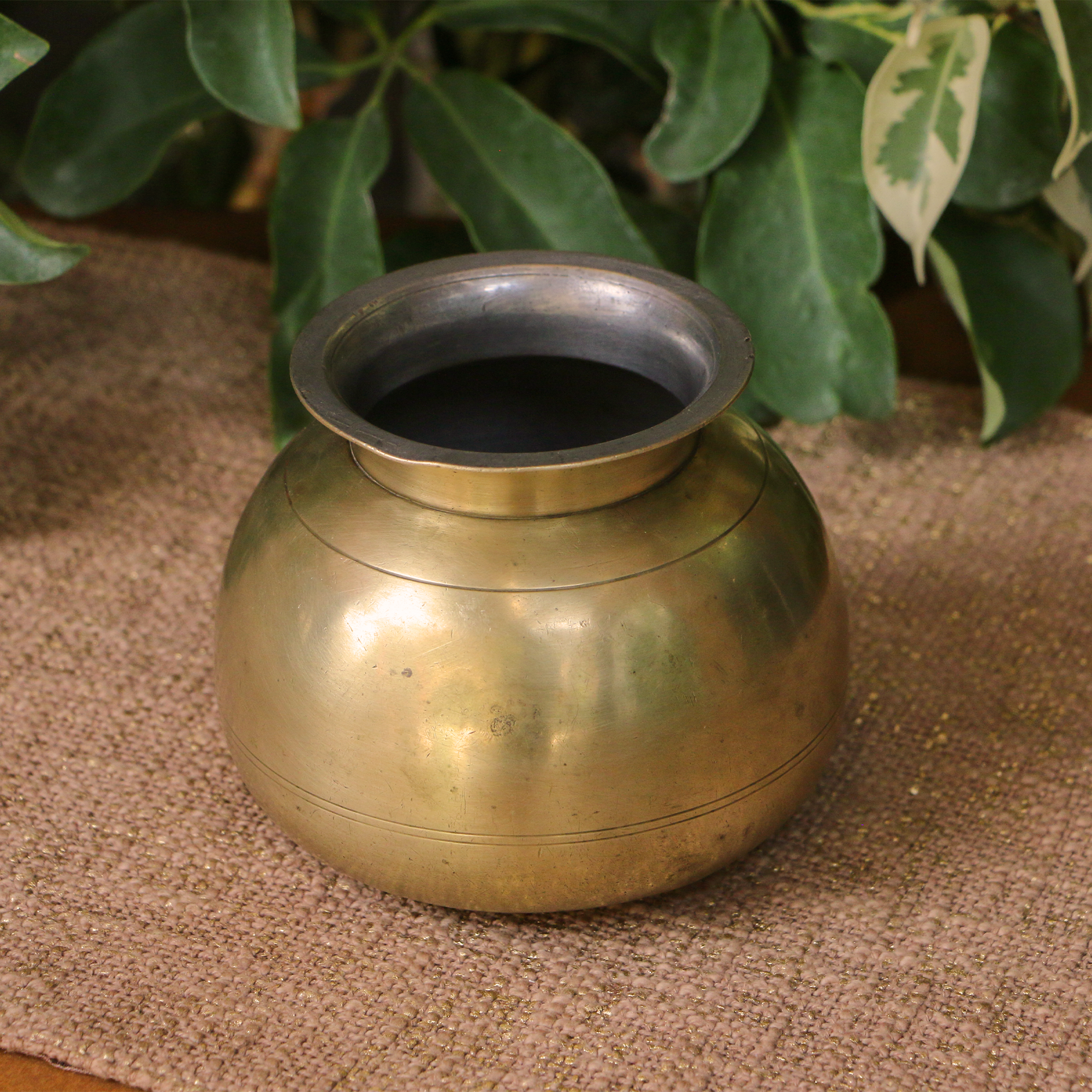 Vintage Ambi Pure Brass Heavy Base Lota