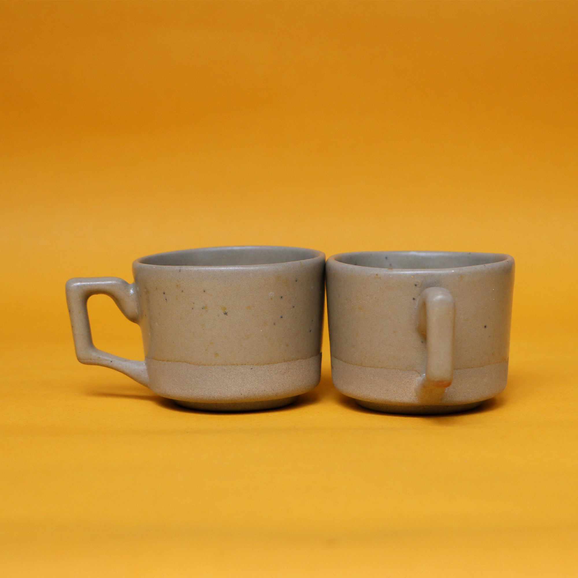 Ambi Coffee Cups Small Set of 2 I Microwave safe I Handmade I Lead Free (130 ml each)