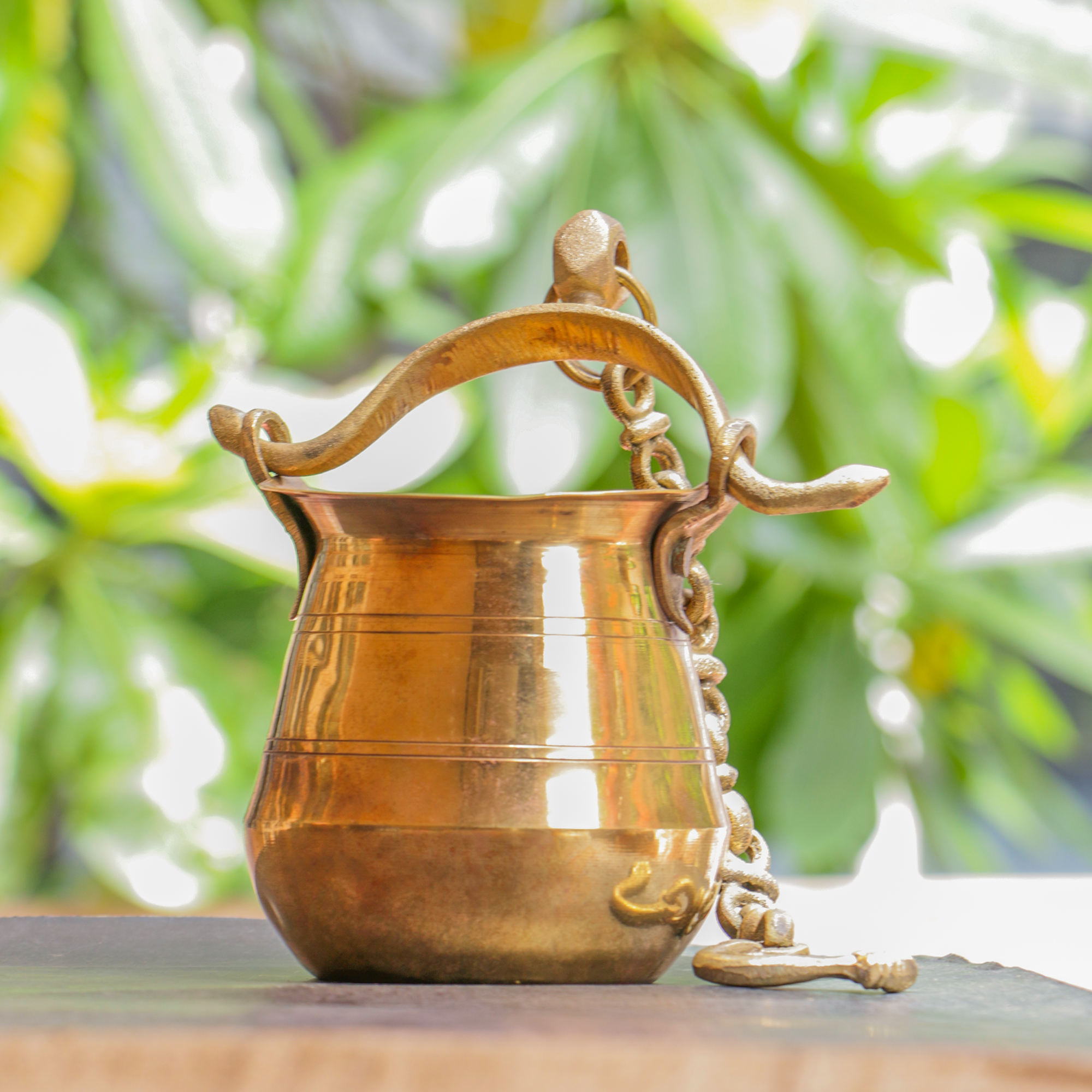 Ambi Vintage Heavy Brass Lota Hanging