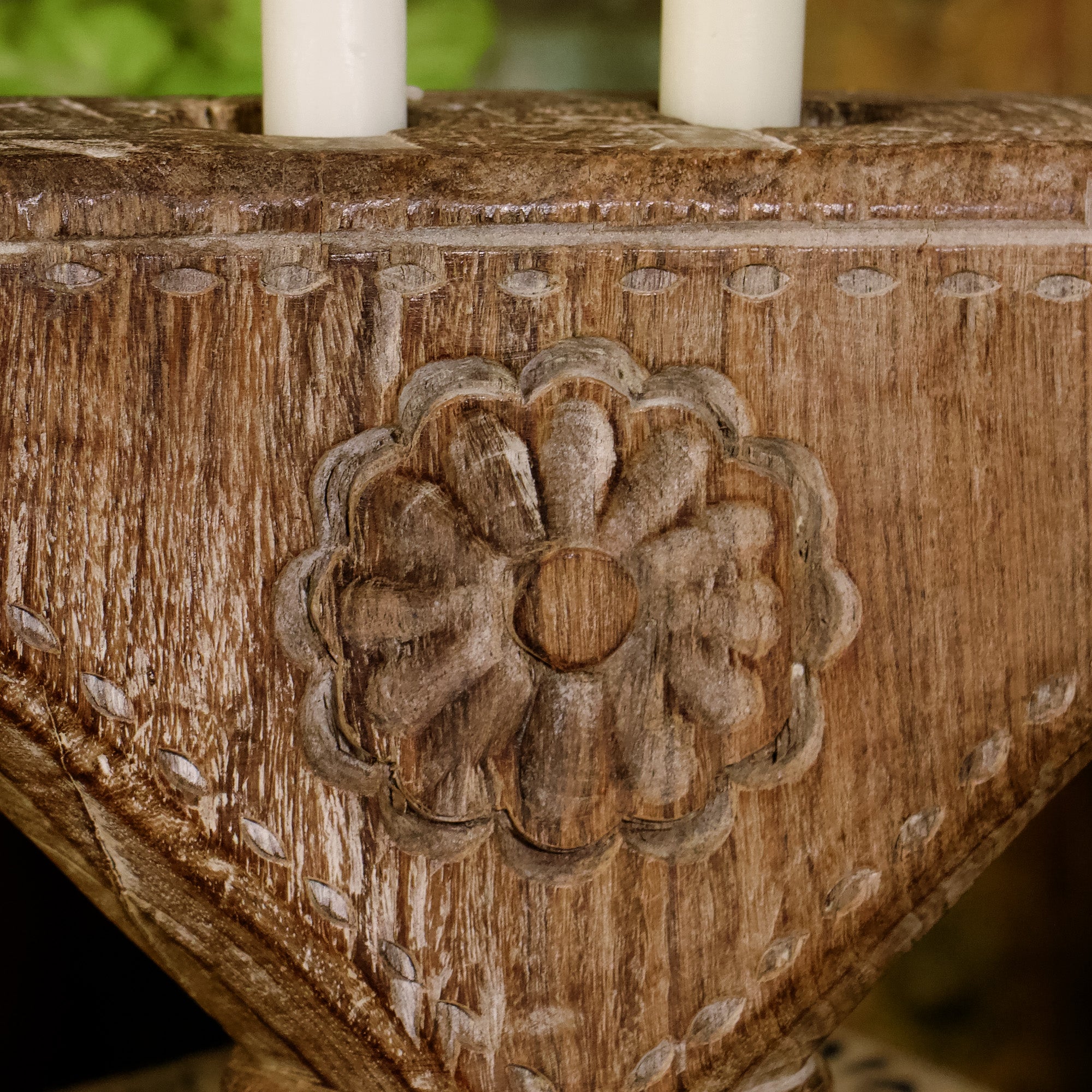 Wooden Candle Stand - Seeder Tool - 2 Candles