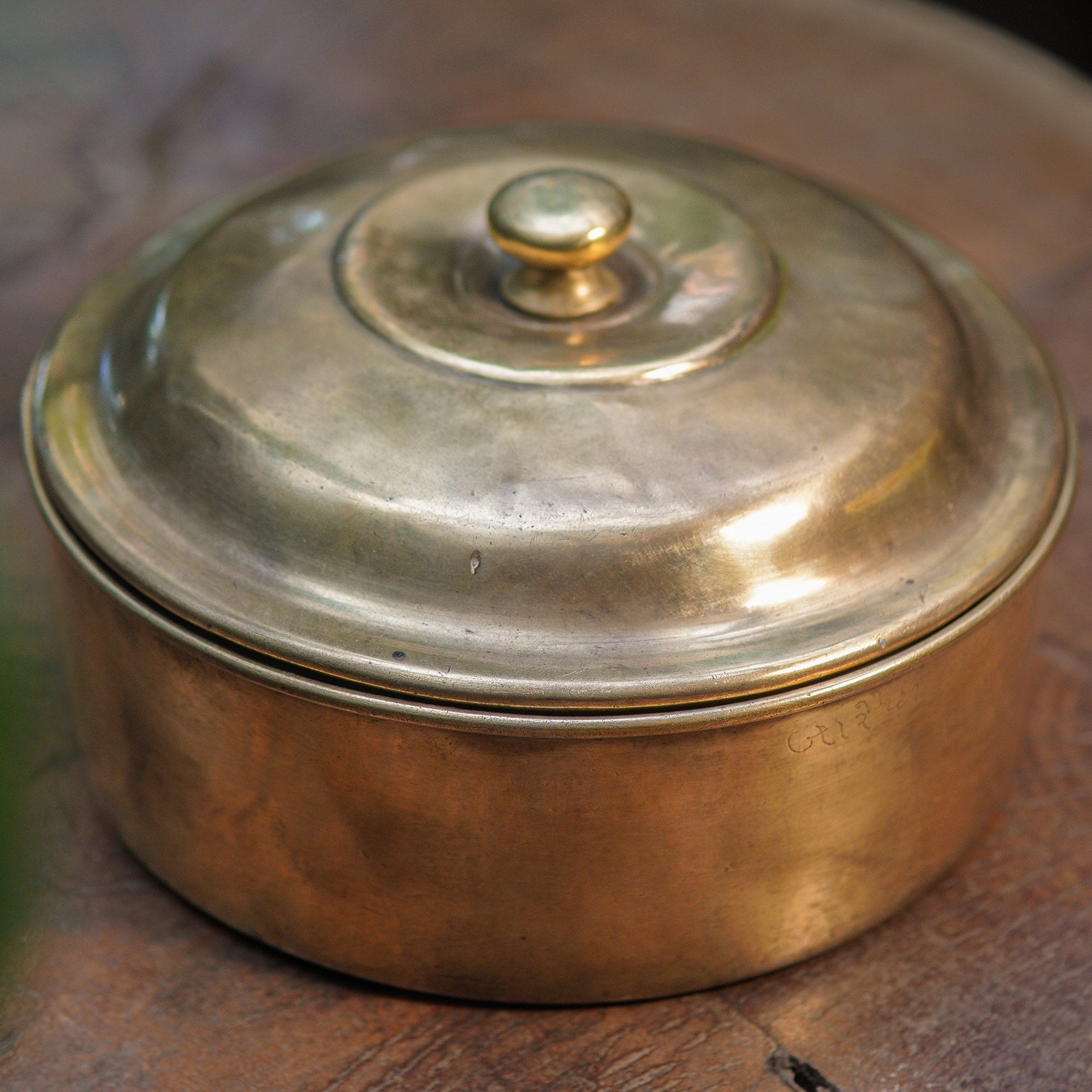 Handcrafted Vintage Artisanal Brass Box