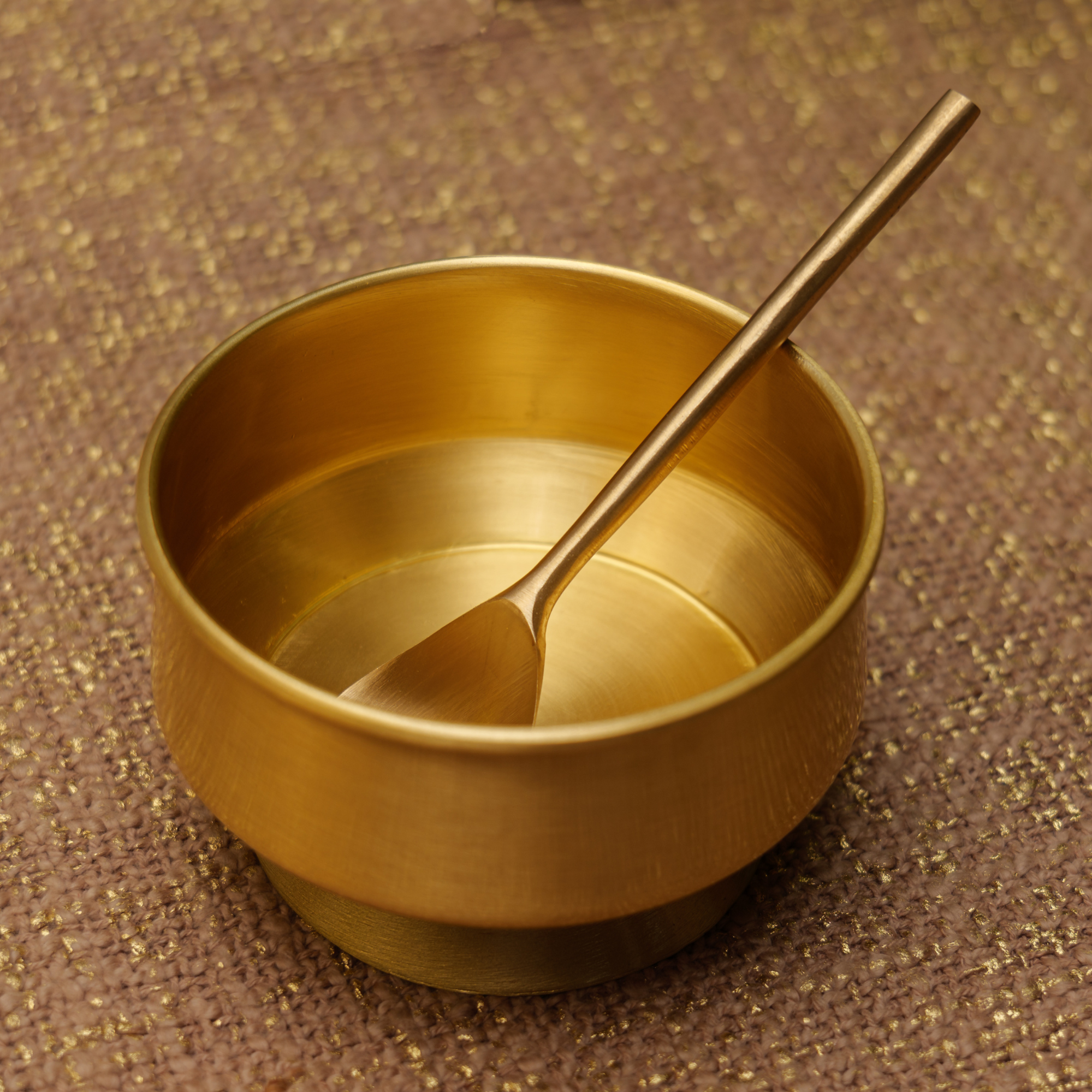 Ambi Pure Brass Dessert/ Icecream Bowl (with spoon)