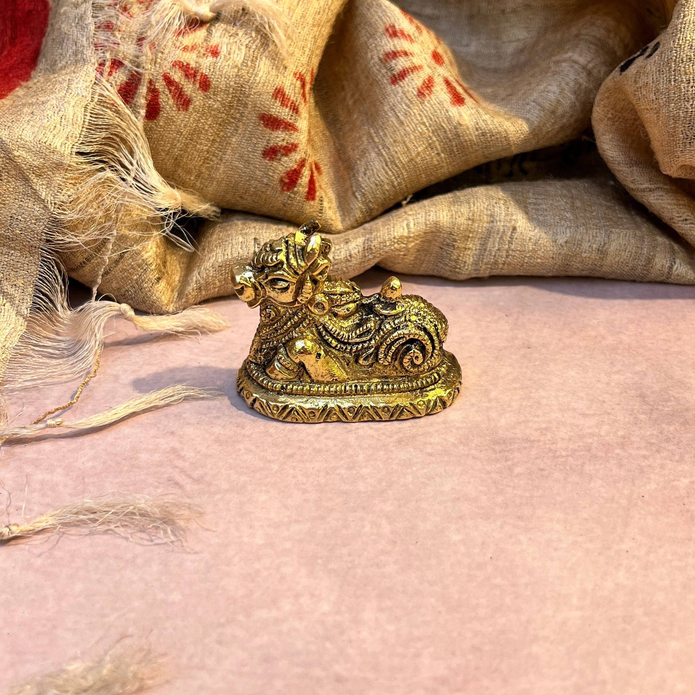 Ambi Pure Brass Nandi Maharaj Murti - 124 Grams