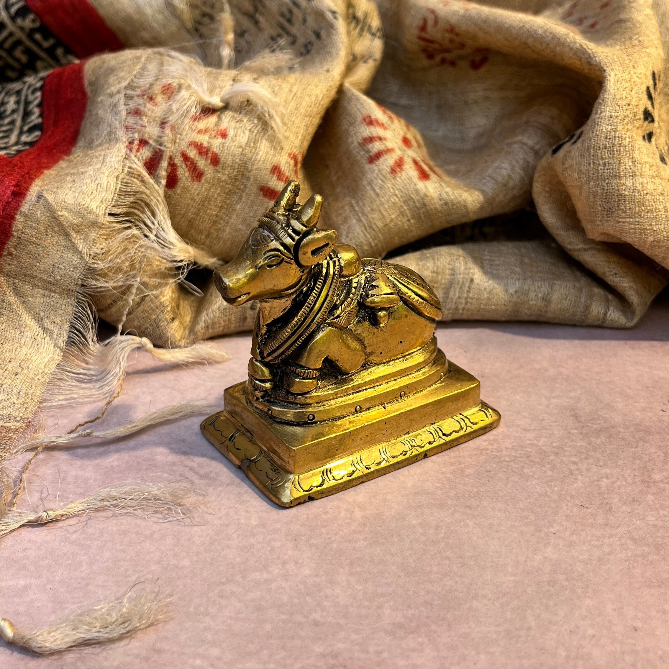 Ambi Pure Brass Nandi Maharaj Murti - 447 Grams