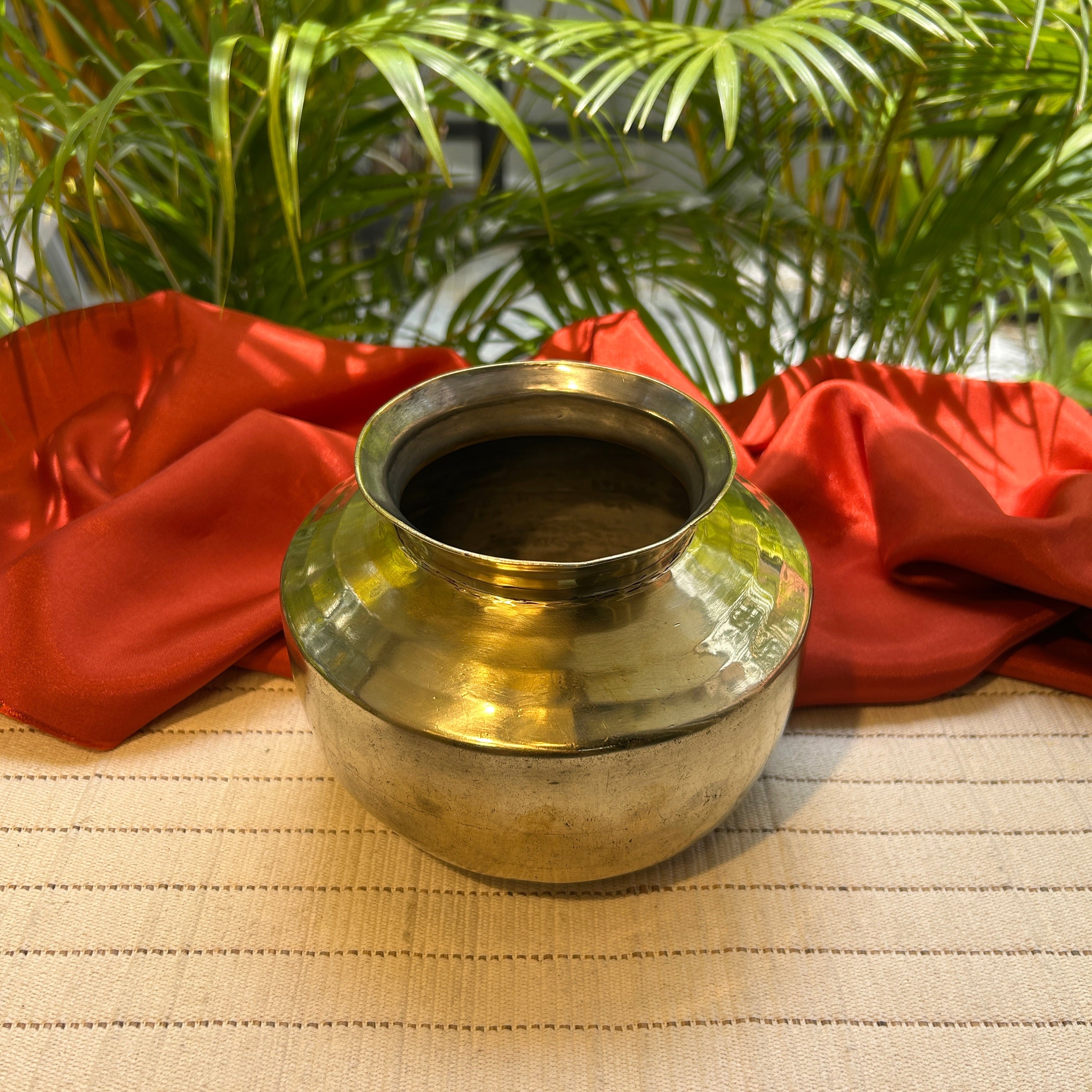 Vintage Ambi Pure Brass Heavy Base Lota