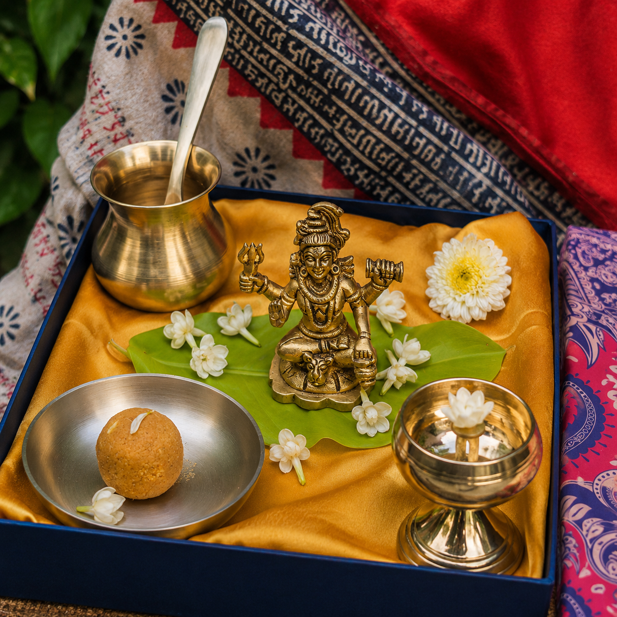 Pure Brass Lord Shiva Idol - 3.6 inch height - Heavy Make