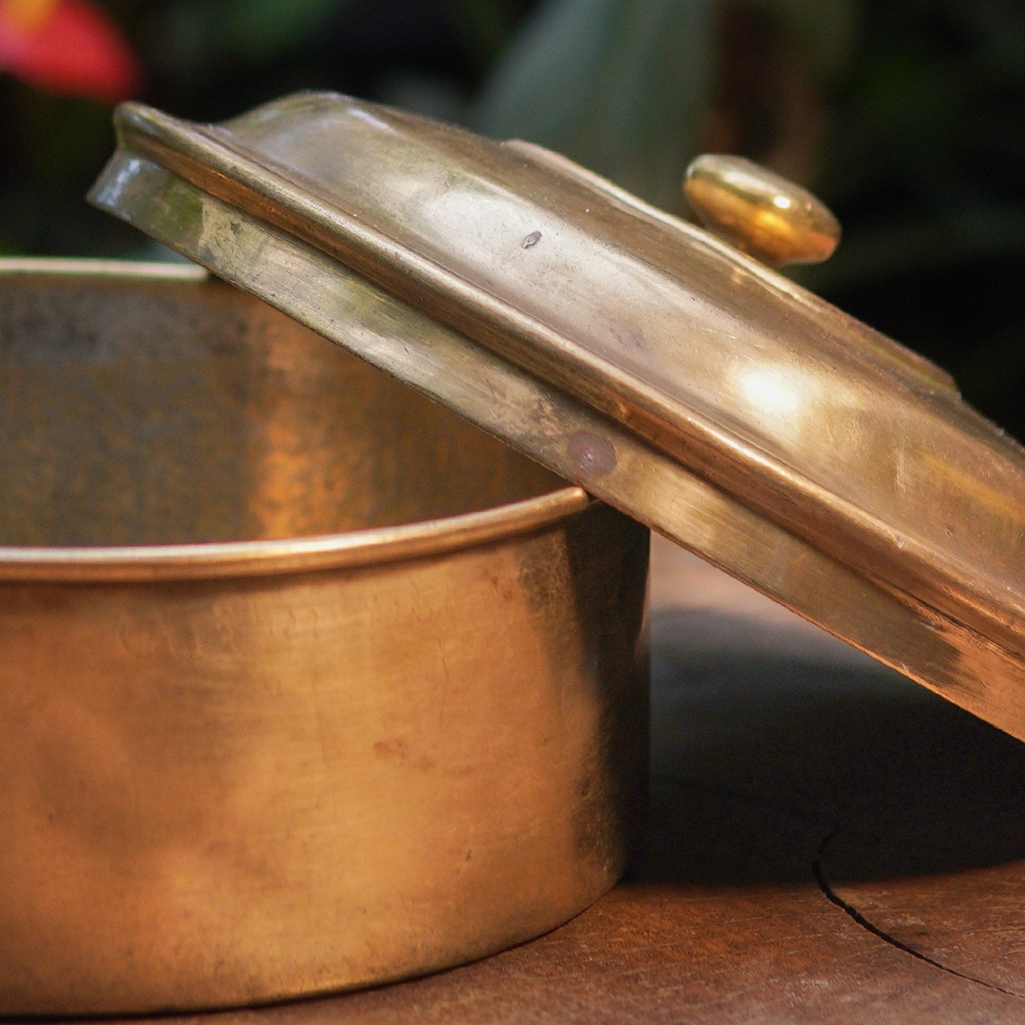 Handcrafted Vintage Artisanal Brass Box