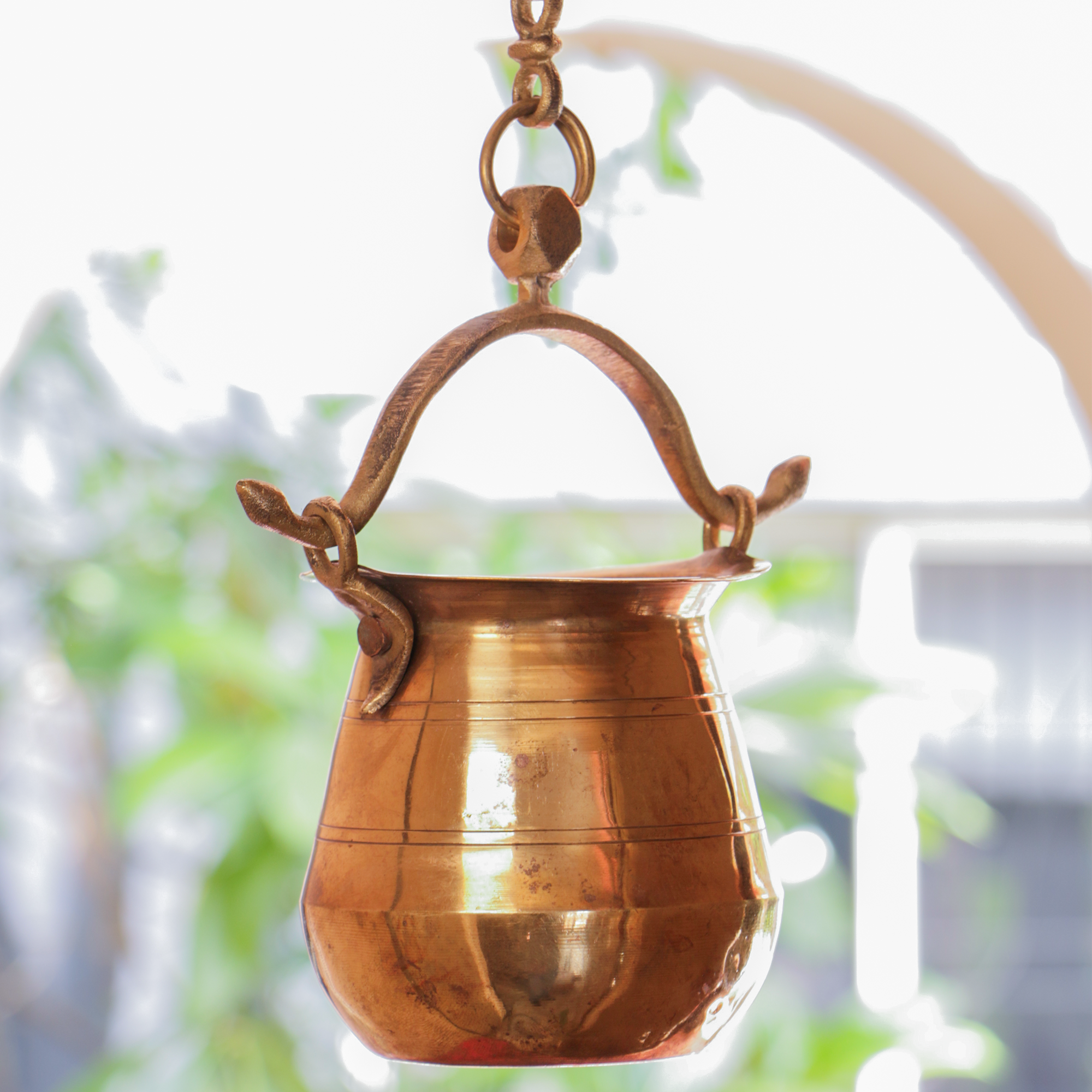 Ambi Vintage Heavy Brass Lota Hanging