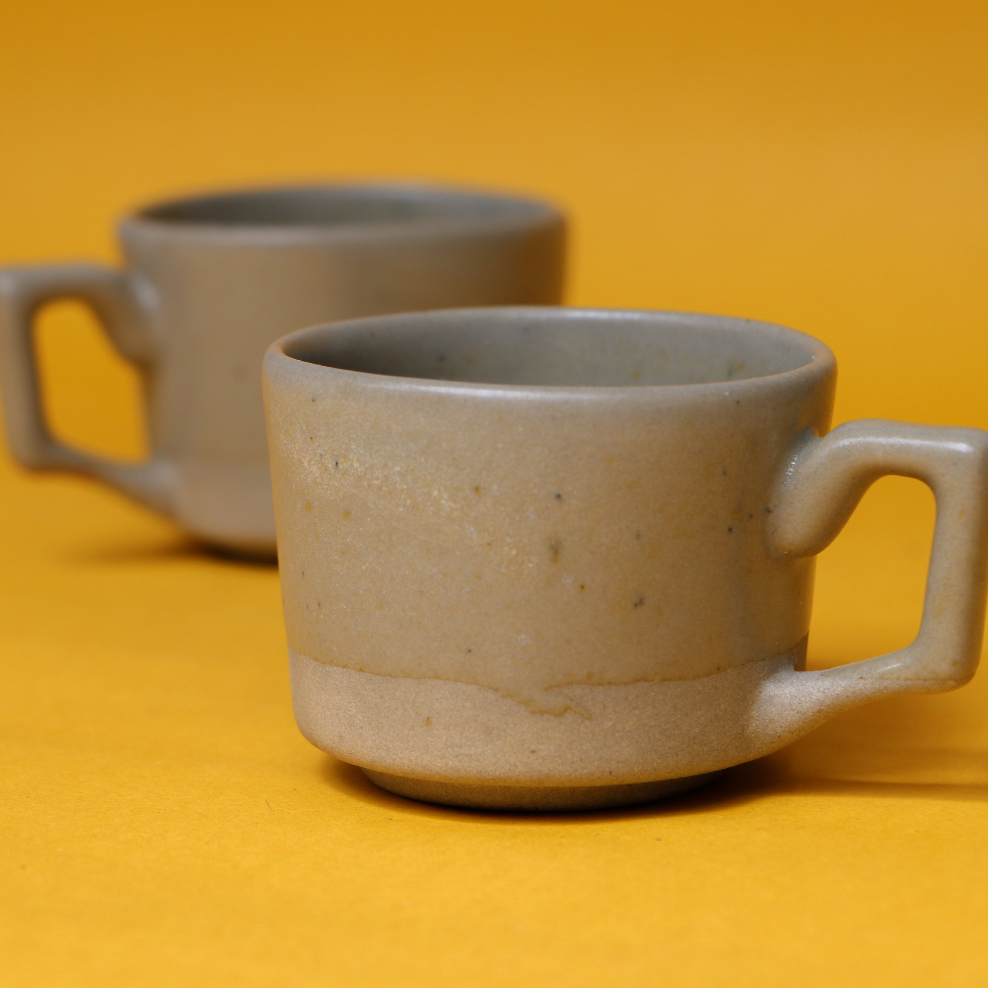 Ambi Coffee Cups Small Set of 2 I Microwave safe I Handmade I Lead Free (130 ml each)