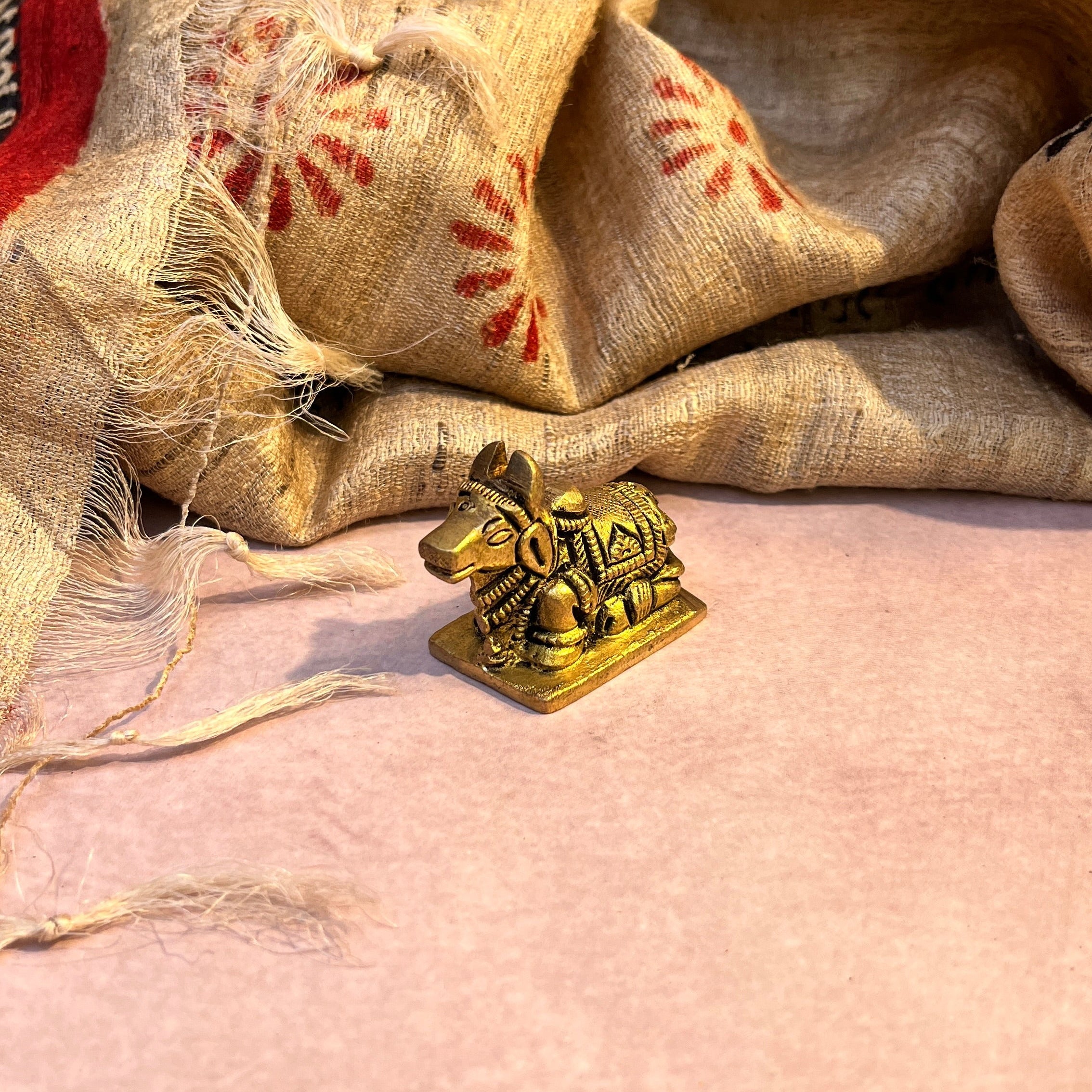 Ambi Pure Brass Nandi Maharaj Murti - 101 Grams