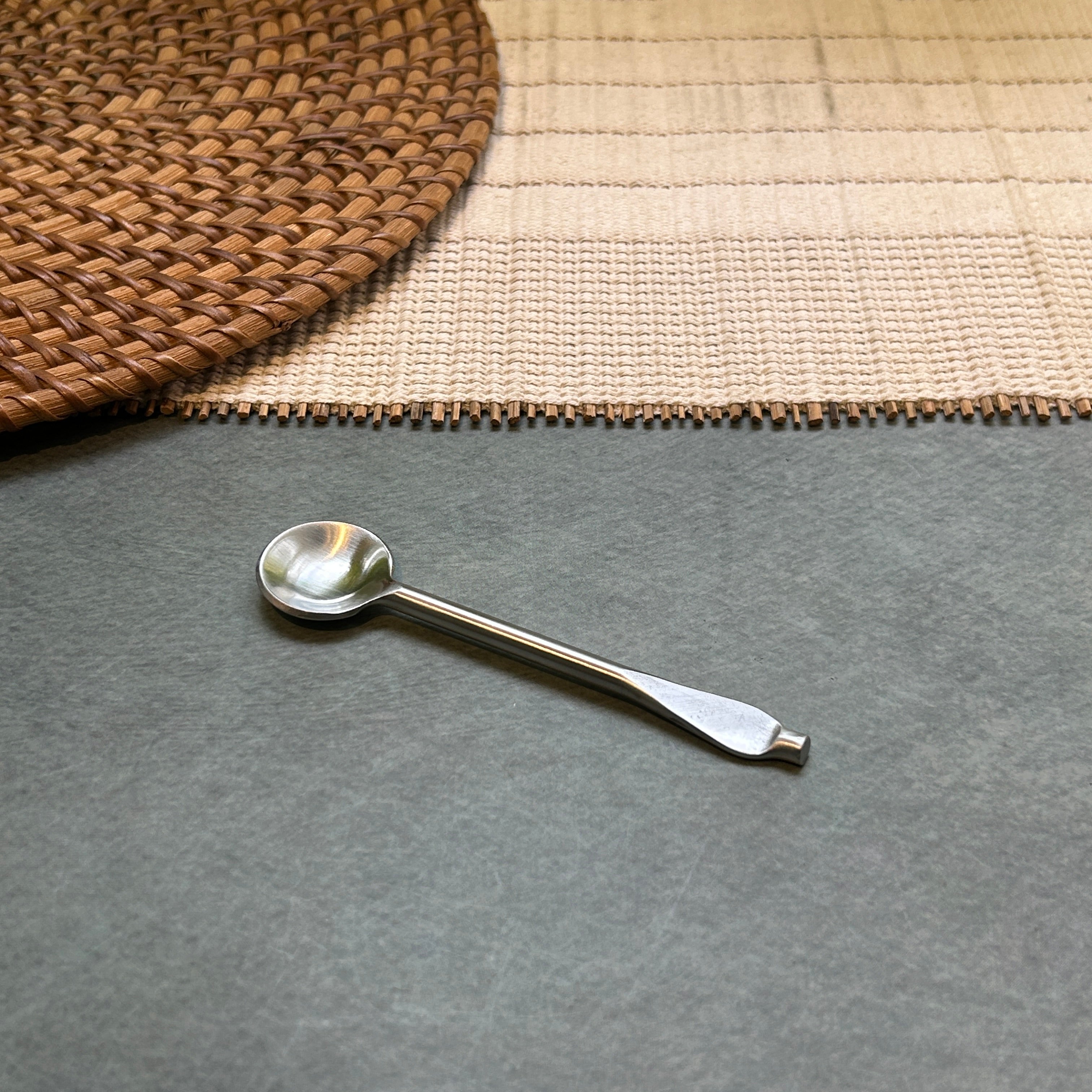 Ambi Pure Brass Contour design Tea and Coffee Spoon | Multipurpose Spoon |