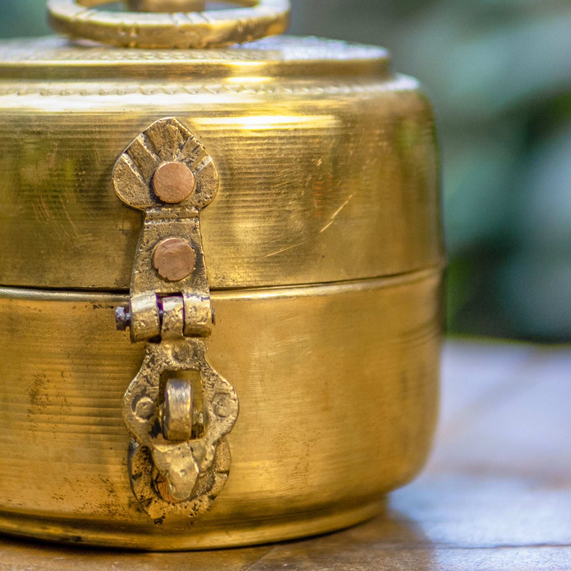 Handcrafted Brass Heritage Charm Brass Box