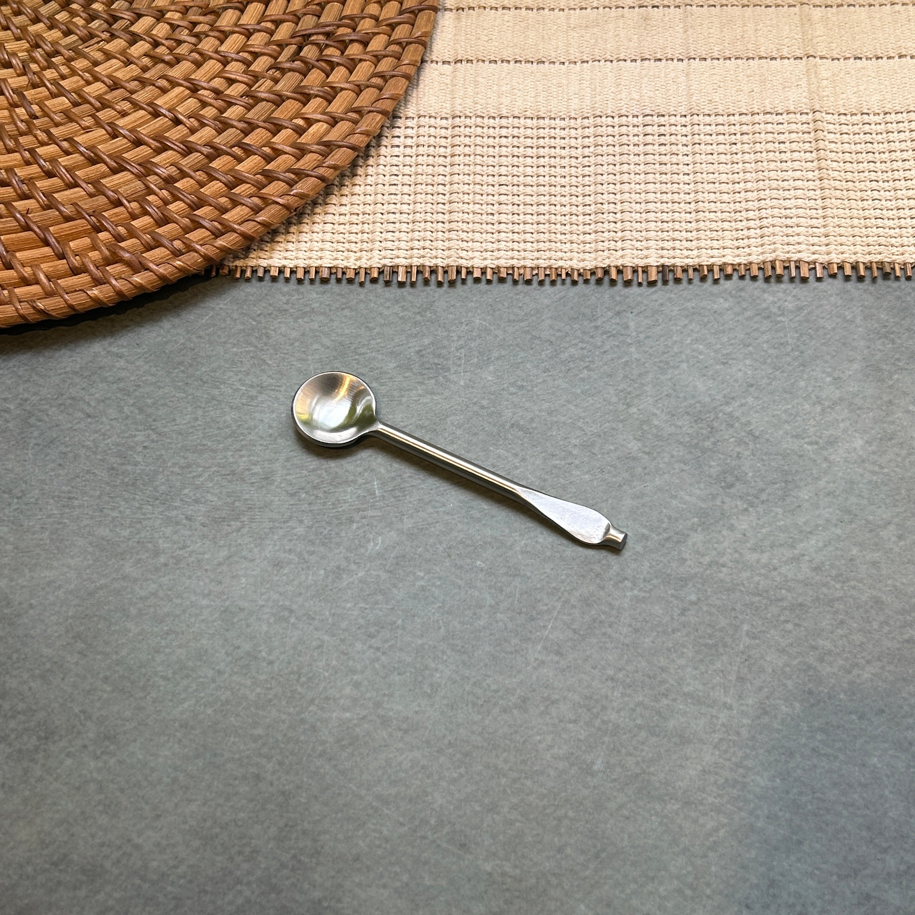Ambi Pure Brass Contour design Tea and Coffee Spoon | Multipurpose Spoon |