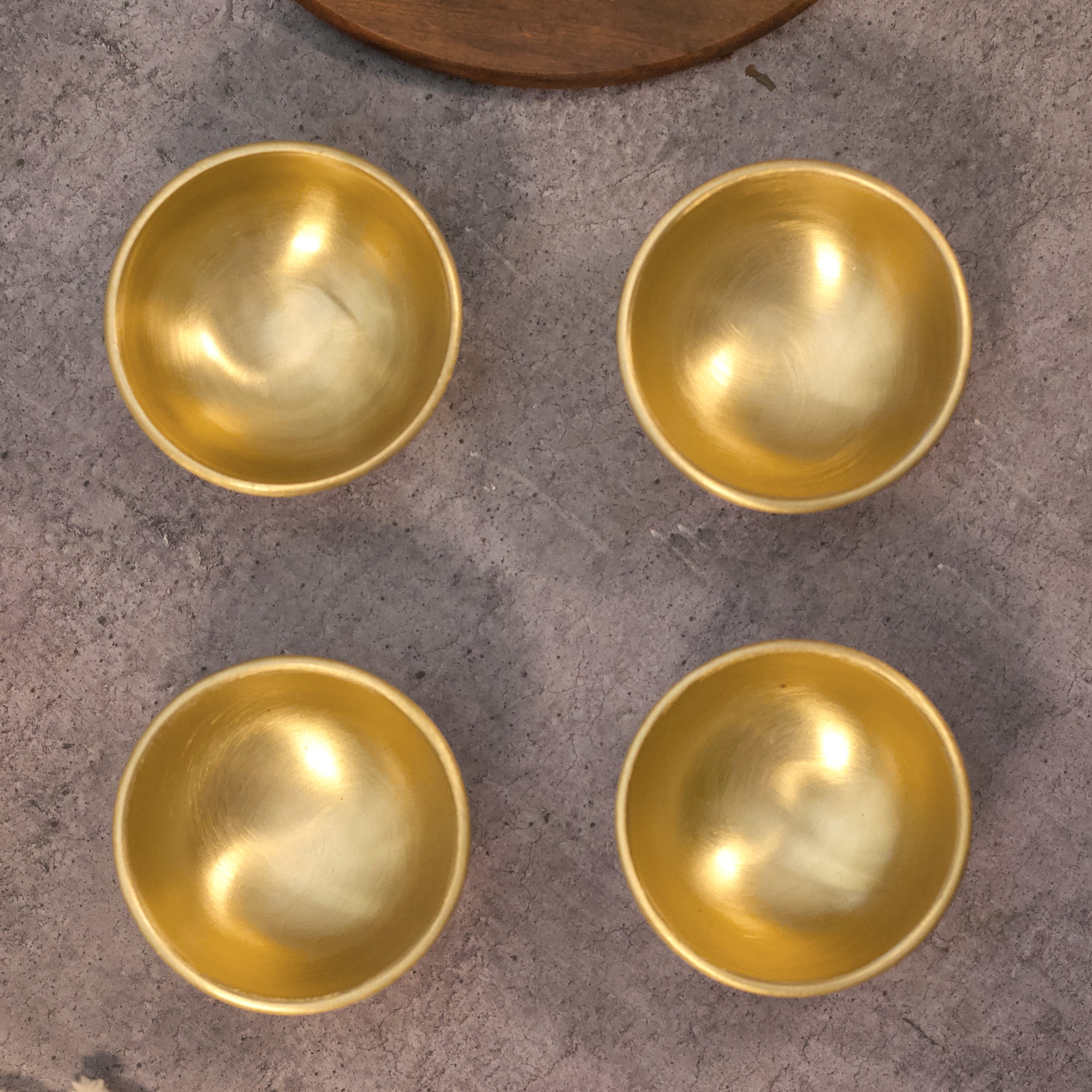 Pure Brass Lead-Free Dip Bowl Set