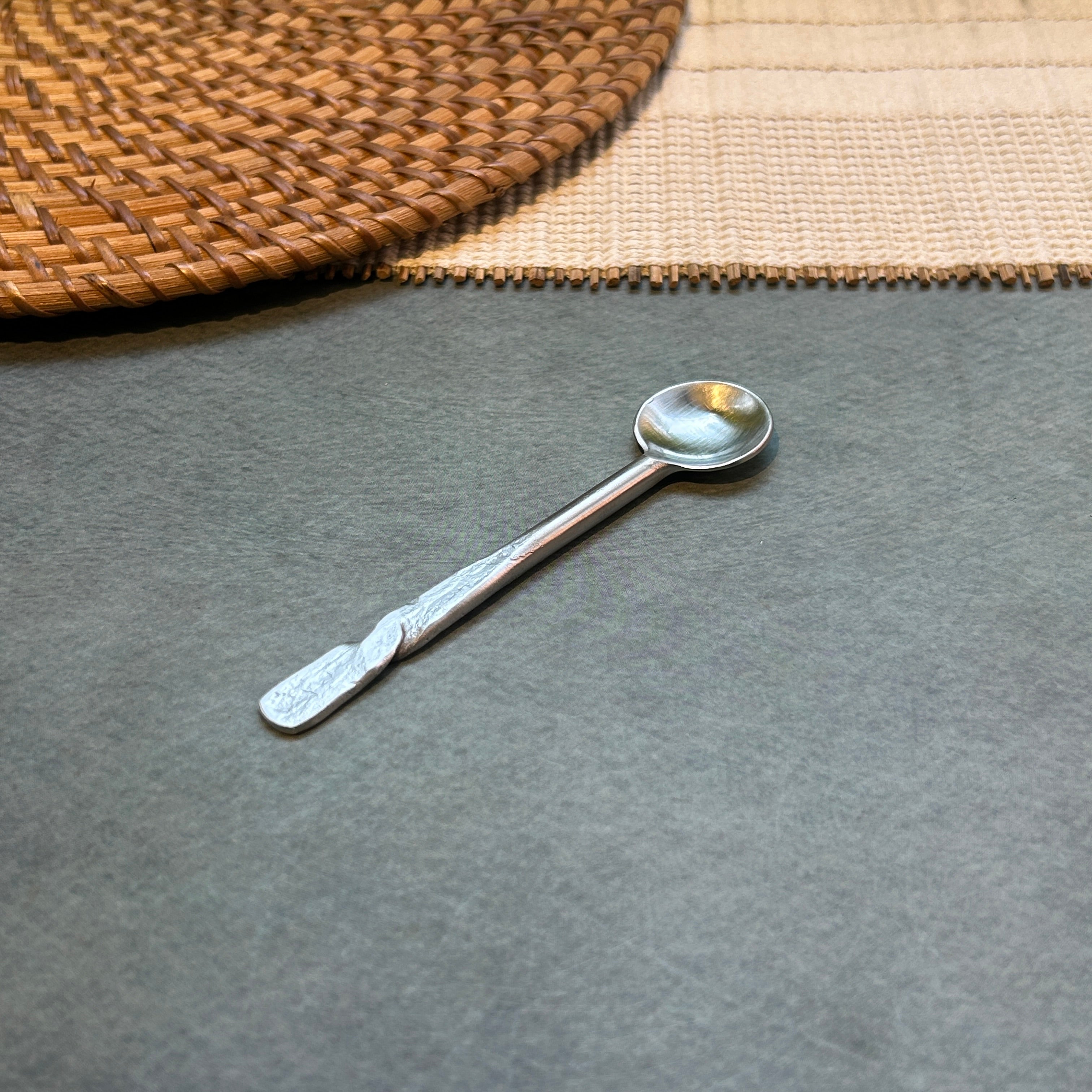 Ambi Pure Brass Contour Twist design Tea and Coffee Spoon | Multipurpose Spoon |