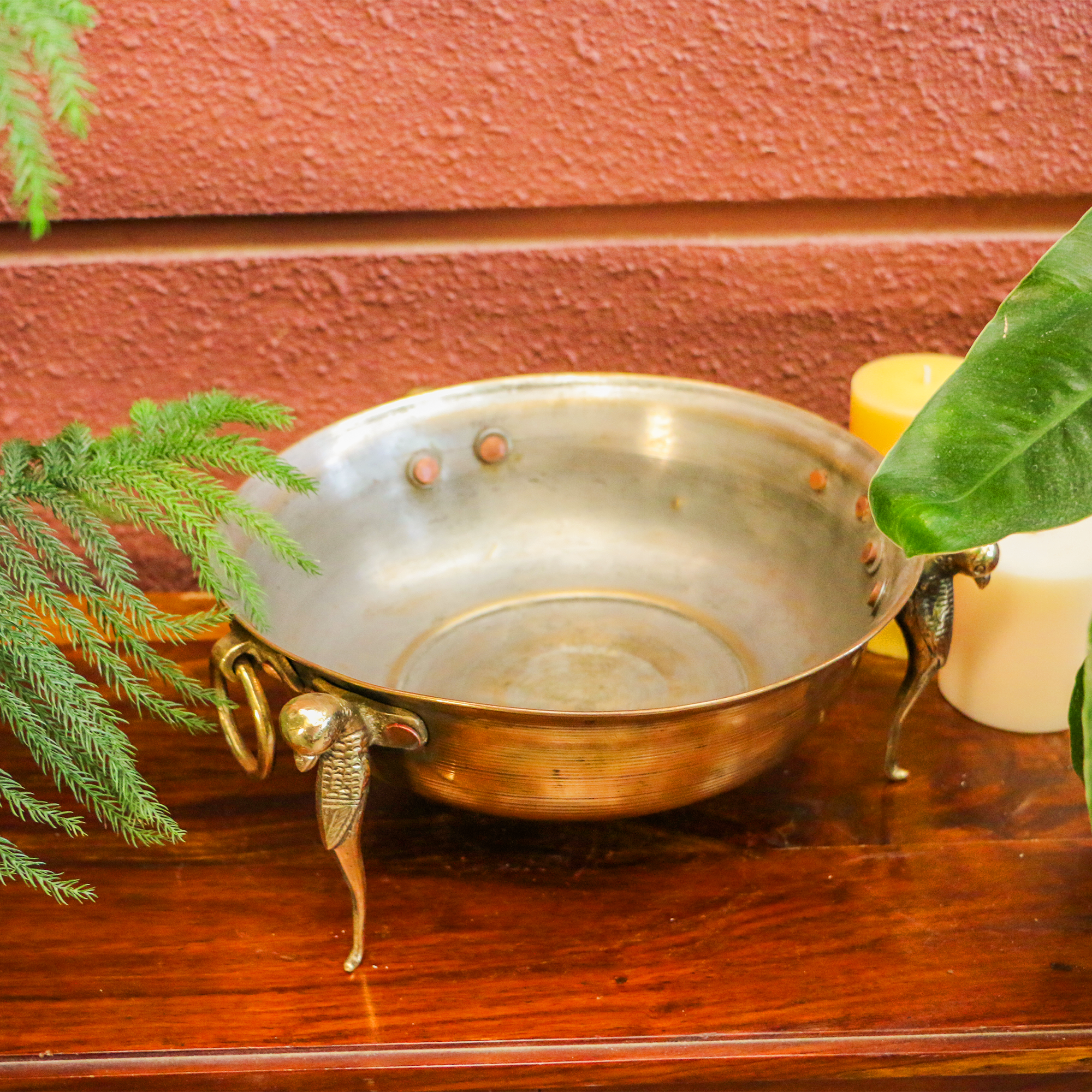 Vintage Water Container on Engraved Legs