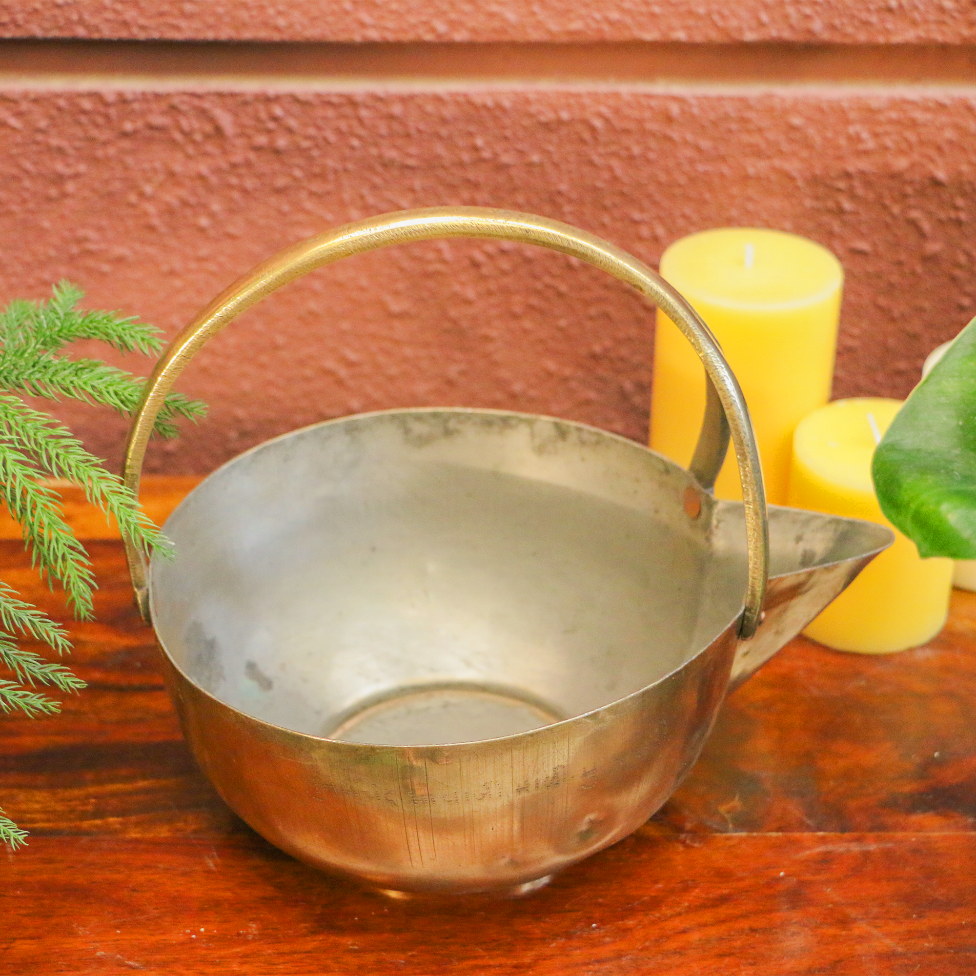 Vintage Brass Rare Curry Serving Bowl - A Rare Gem