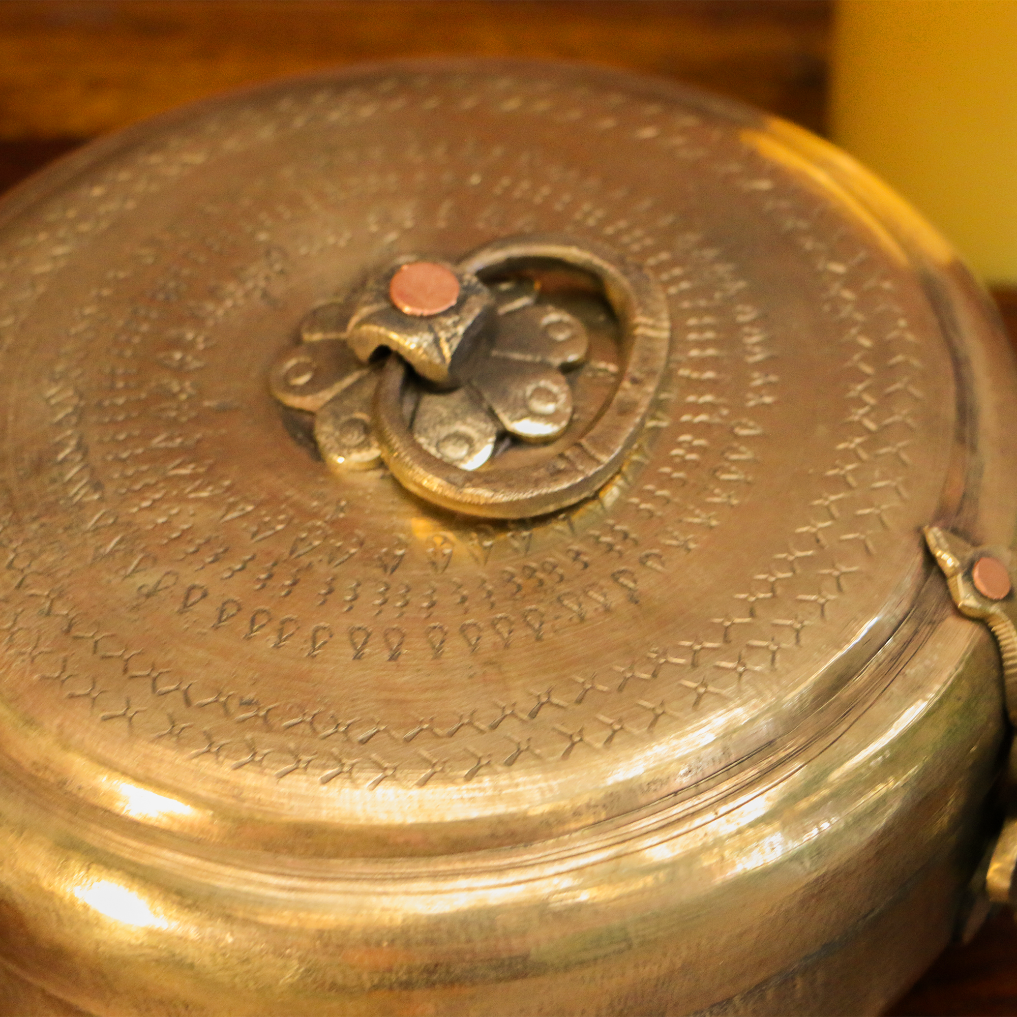 Vintage Chapati Box with Beautiful Engravings