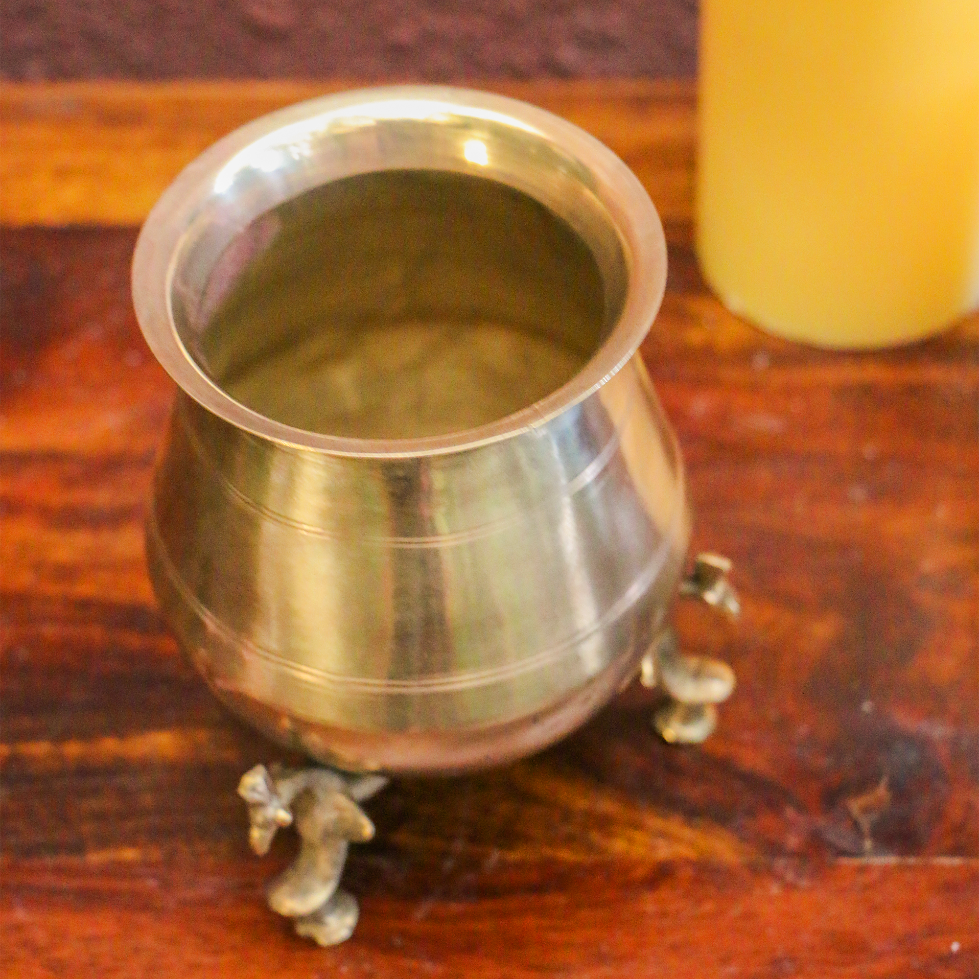 Vintage Brass Lota on Legs