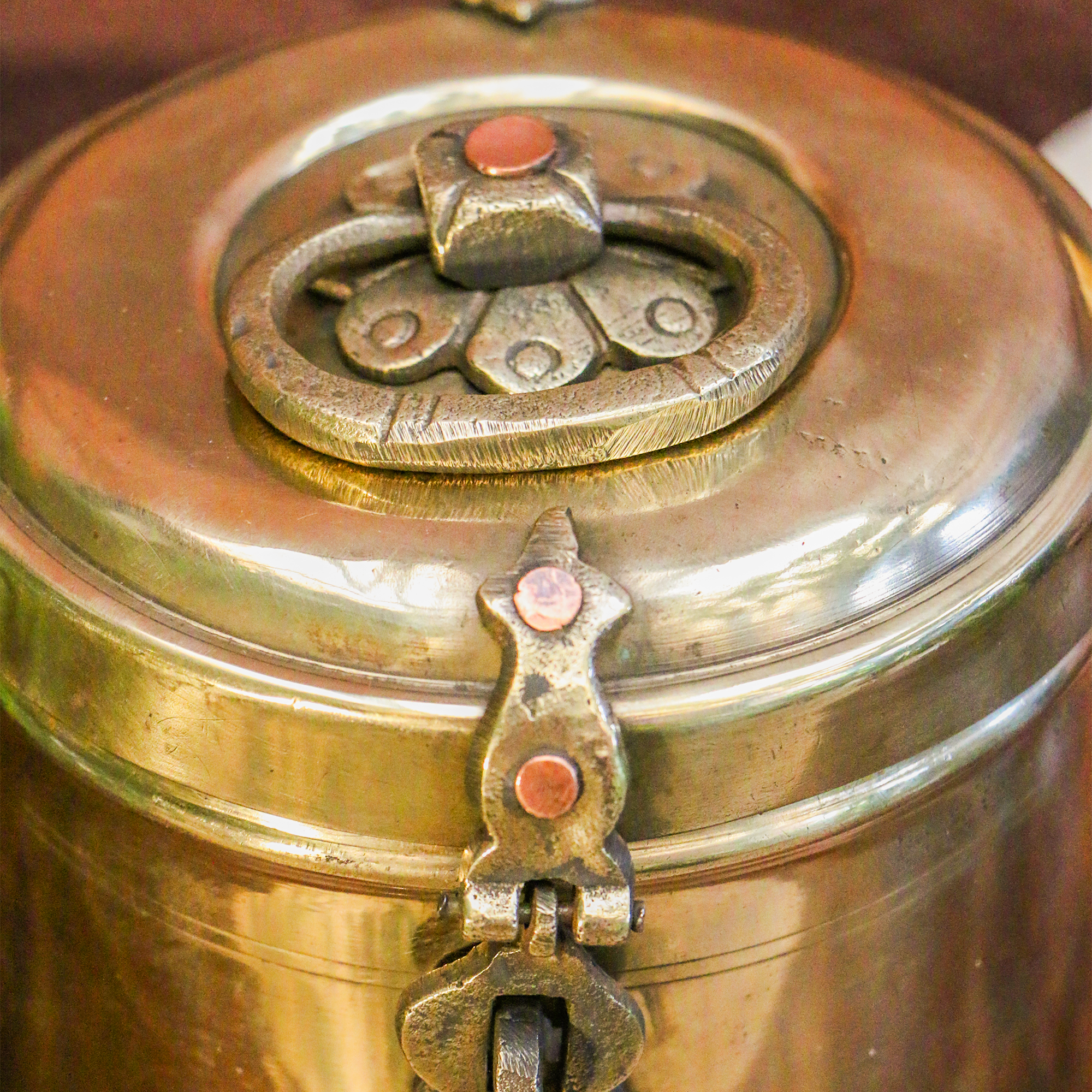 Vintage Heavy Brass Storage Box - 2KG Capacity