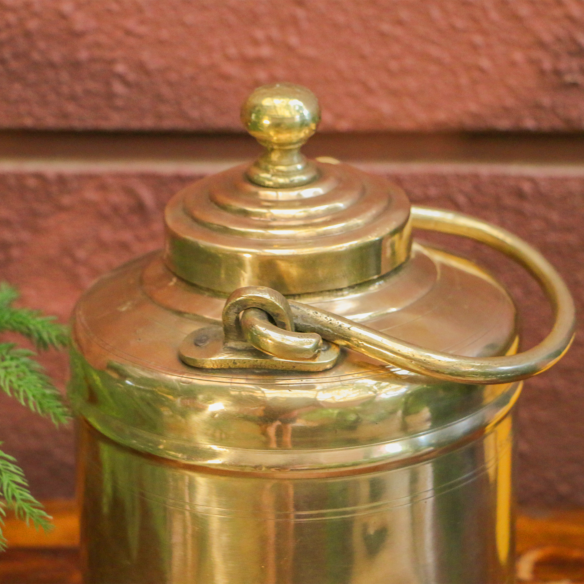 Vintage Bharni / Barni Ghee Storage Pot - Very Heavy and a Statement Piece !