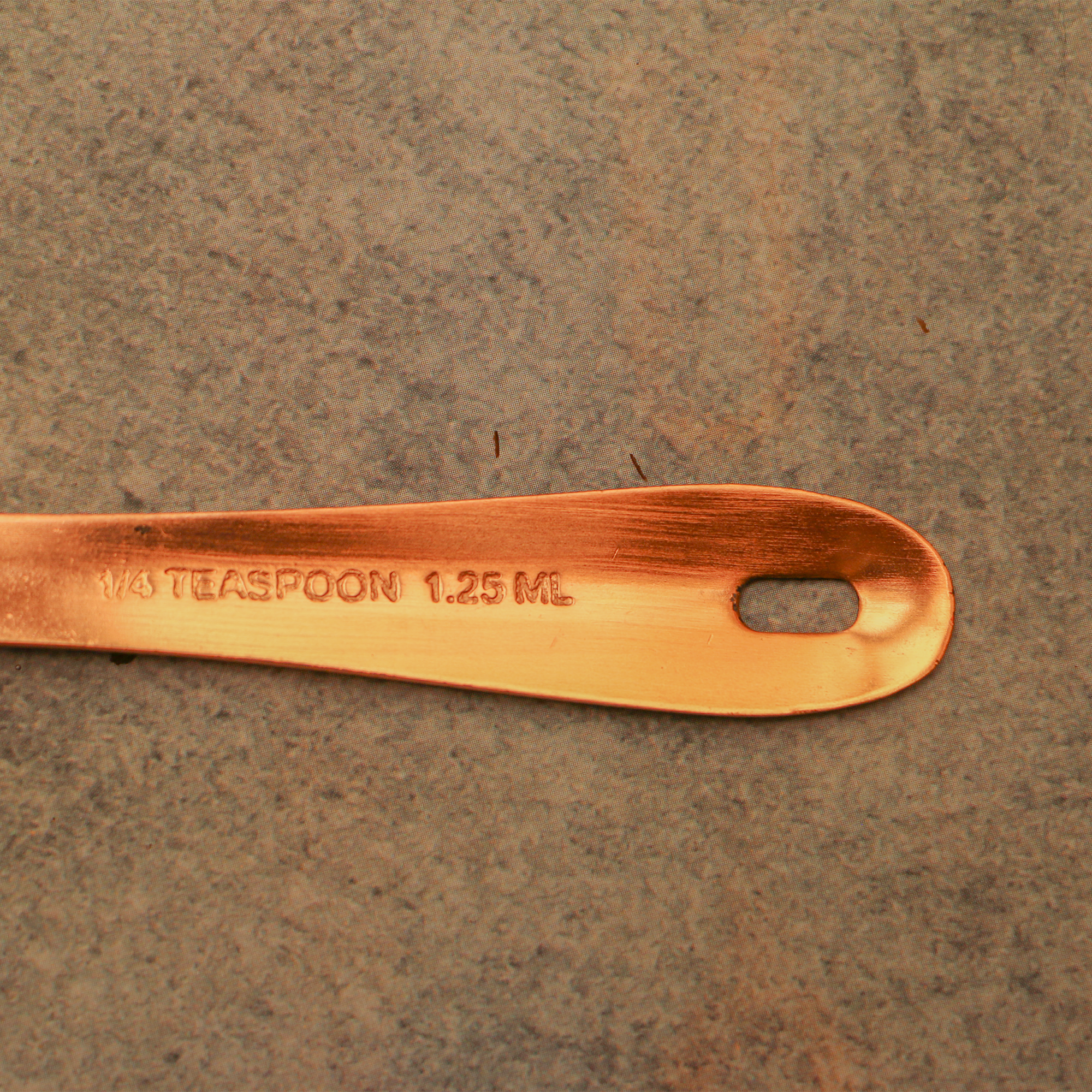 Copper Measuring Spoons - Set of 4