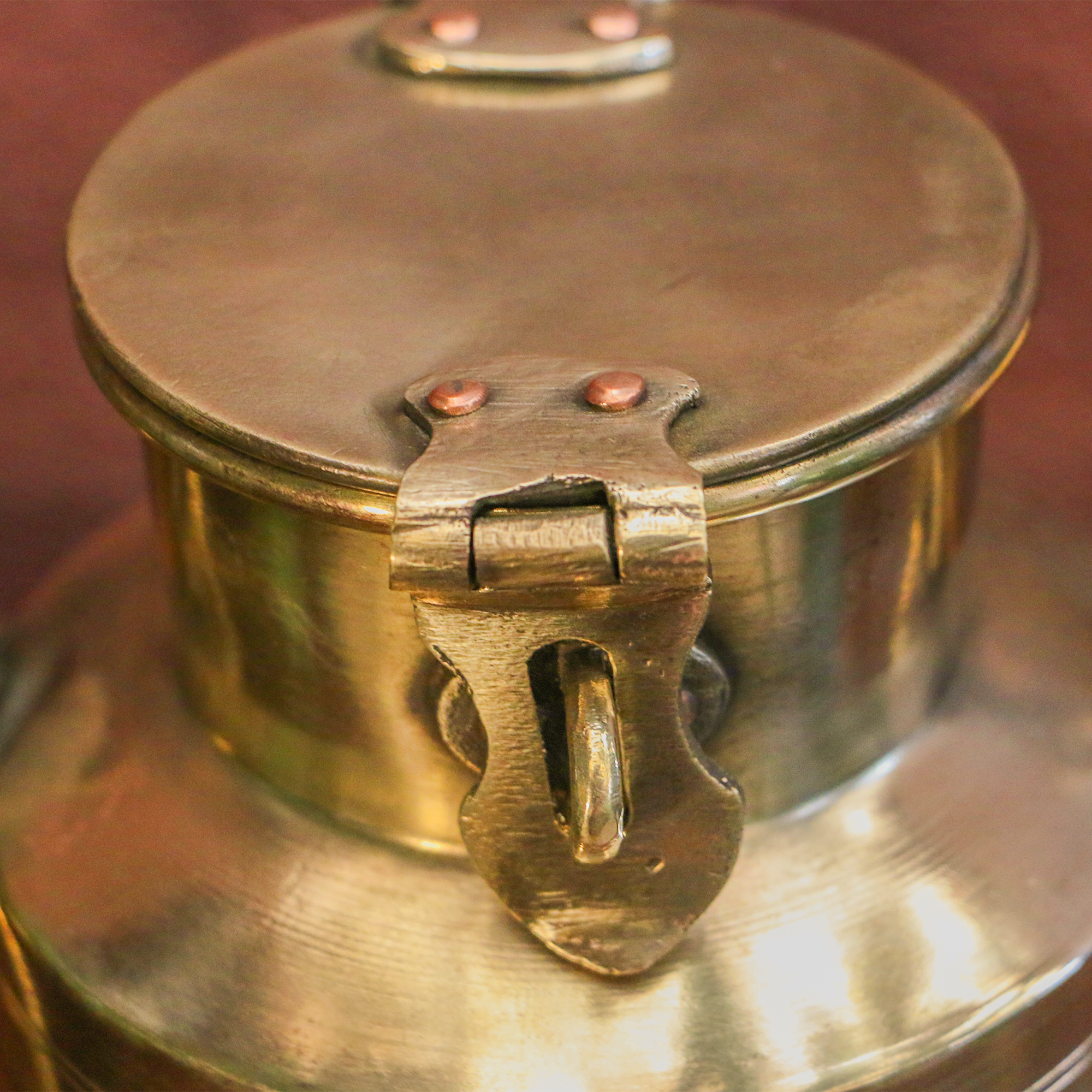 Vintage Brass Ghee / Milk Bharni (Barni) - Heavy Grade  - 1Litres