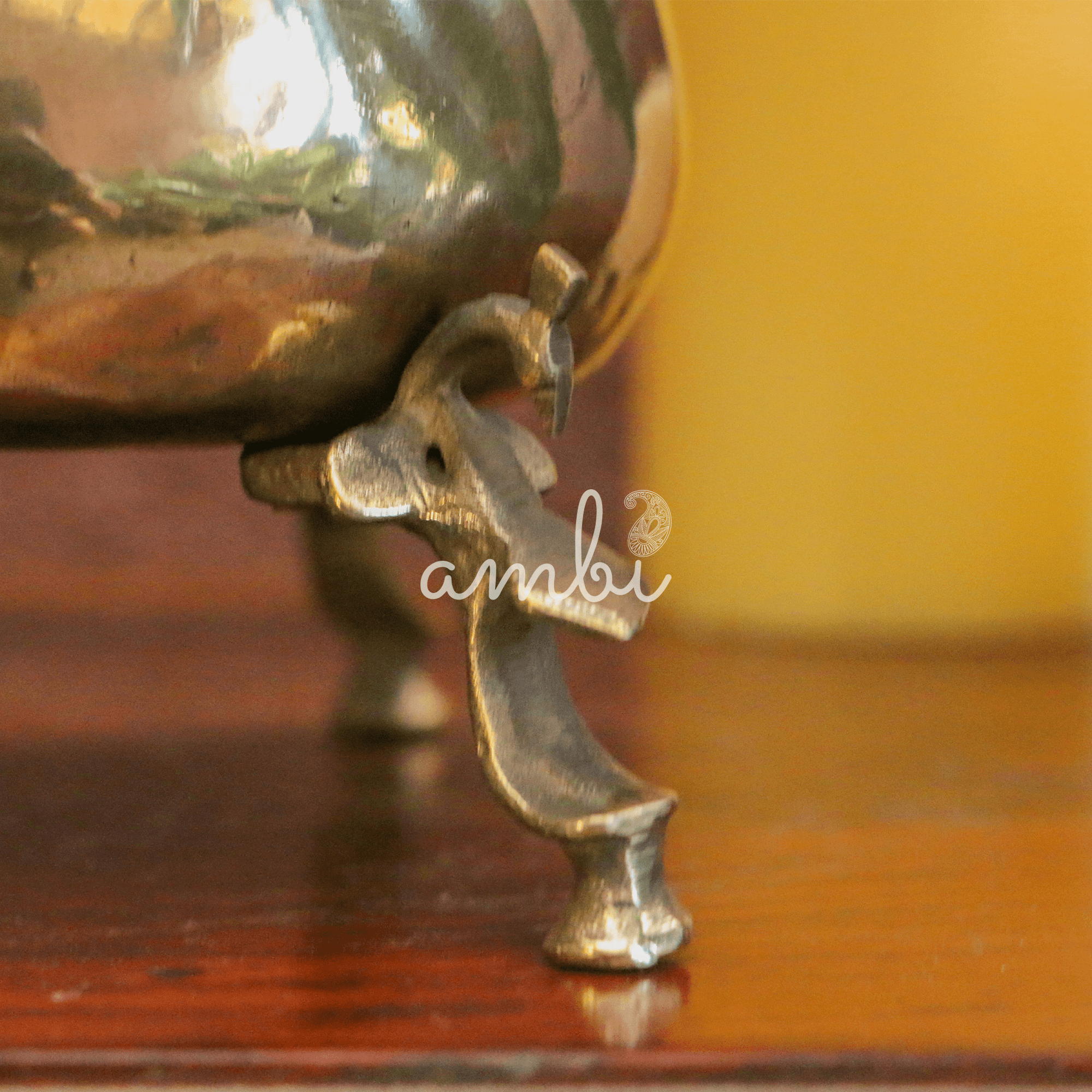 Ambi Pure Brass  Vintage Lota on Legs