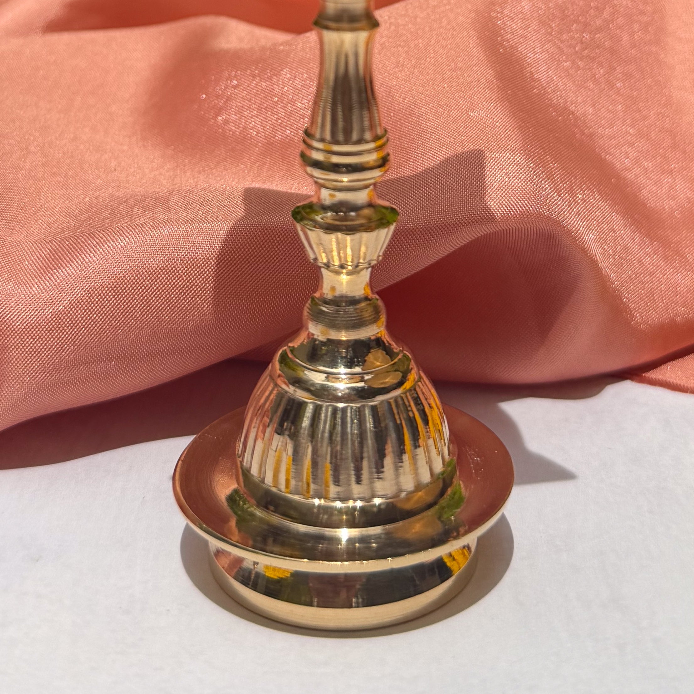 Ambi 100% Pure Brass Peacock Pooja Deepam / Deepak – 5 Baati | Traditional Peacock Oil Lamp | Set of 2