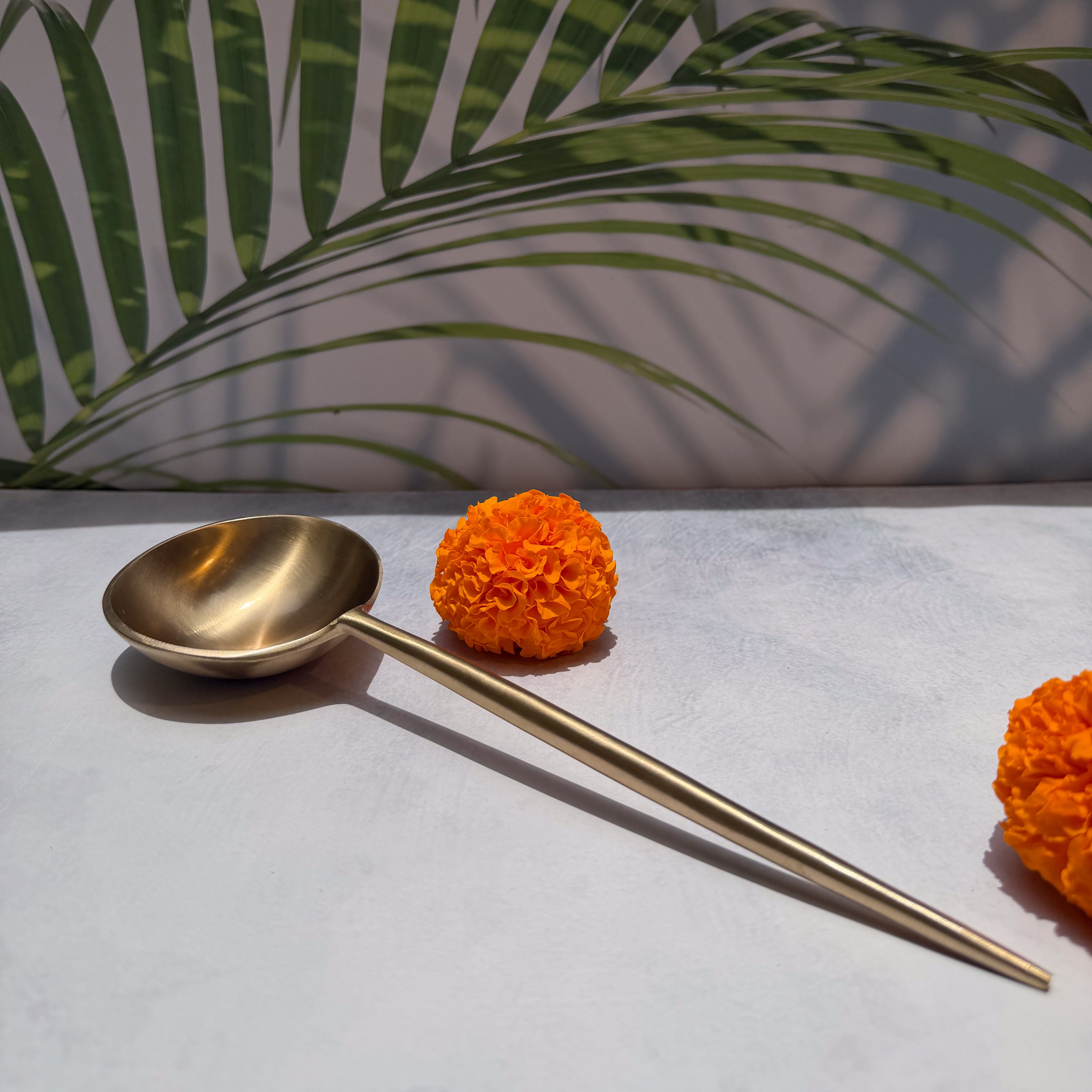 Exquisite Brass Serving Ladle - 1 piece