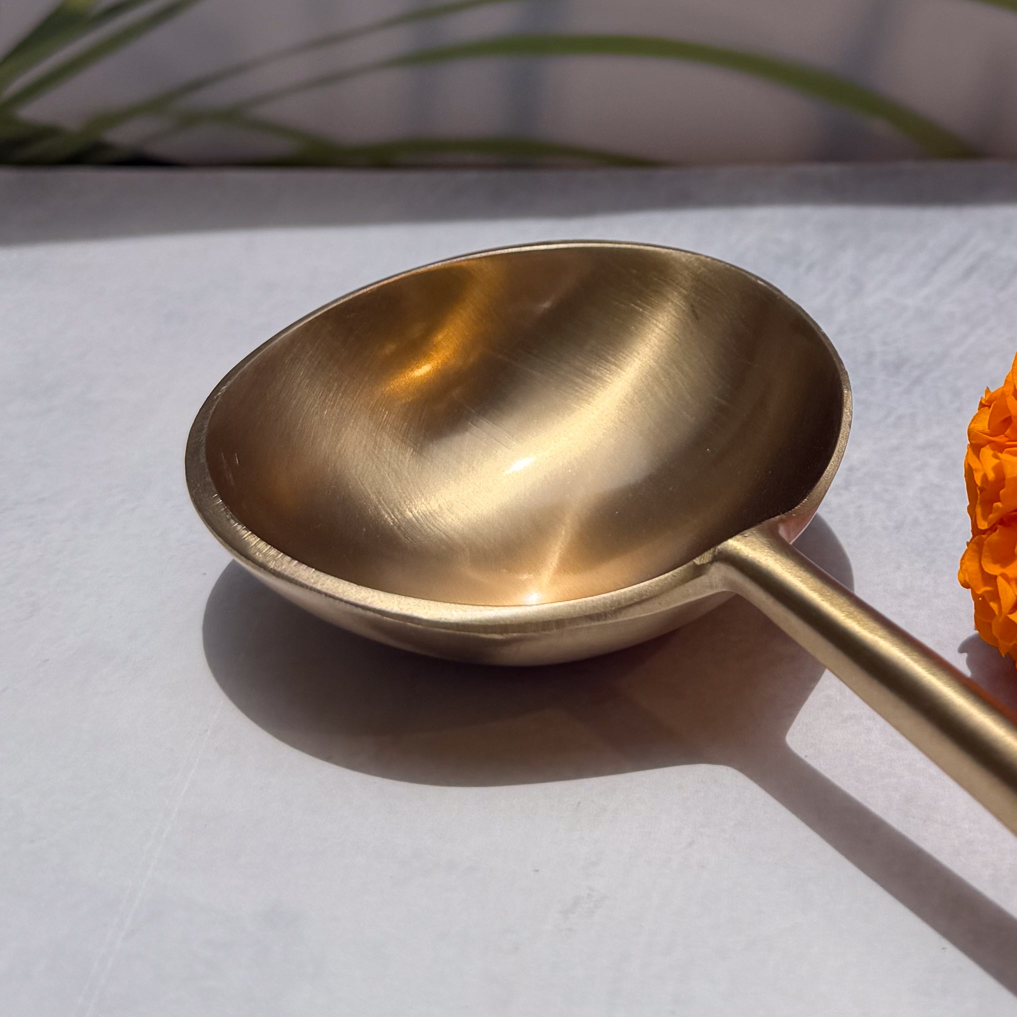 Exquisite Brass Serving Ladle - 1 piece