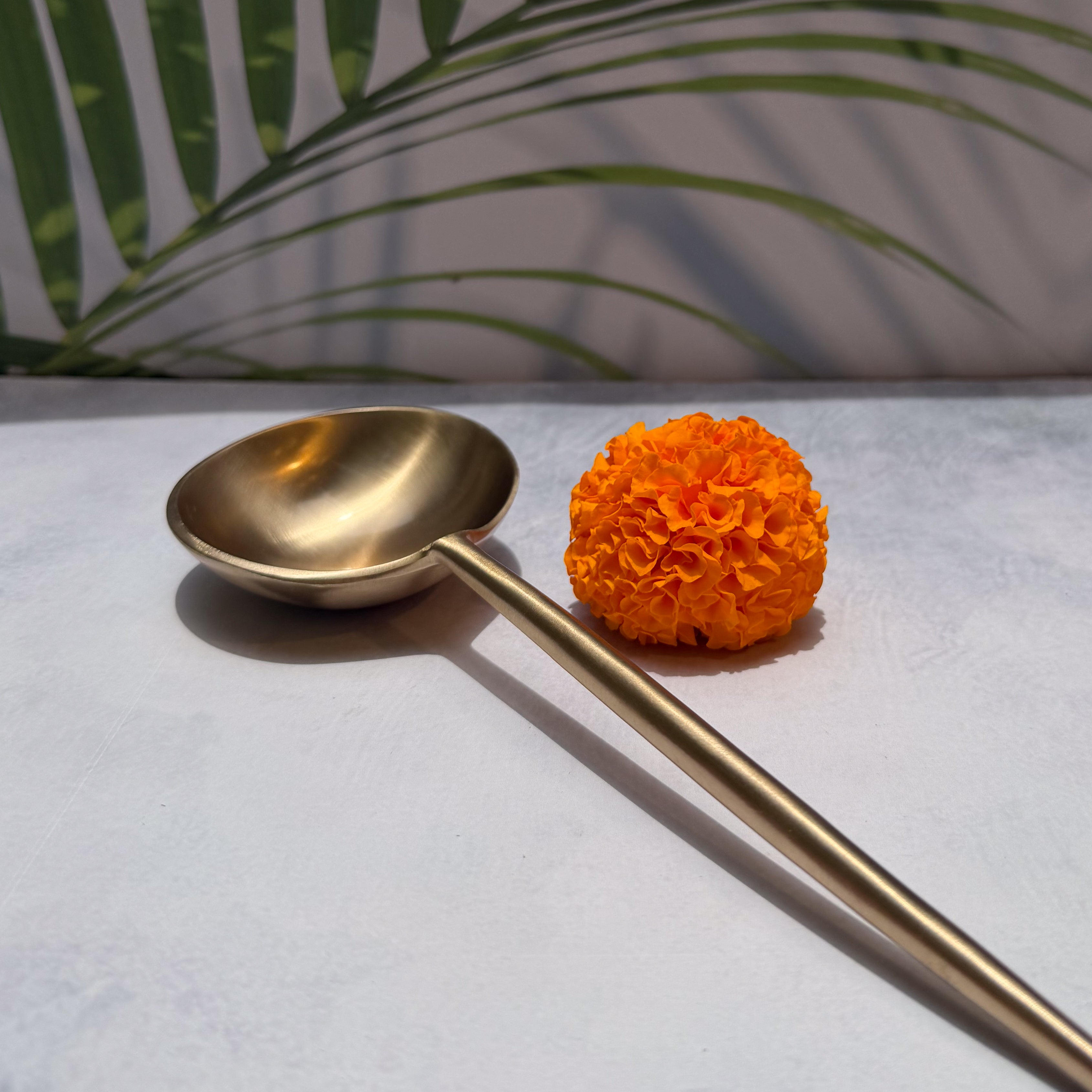 Exquisite Brass Serving Ladle - 1 piece