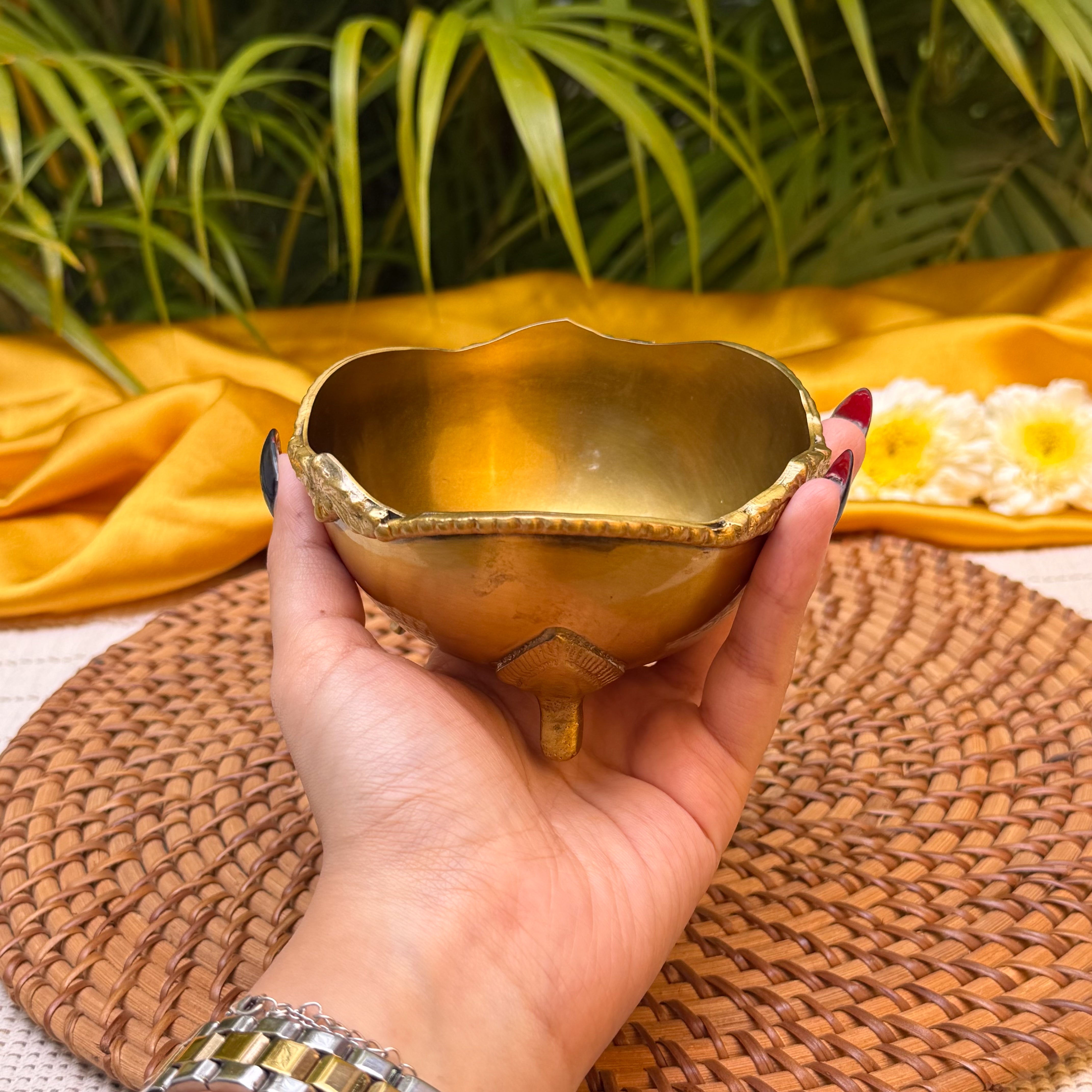 Ambi Pure Brass  Heritage Nut Bowl - Luxury Edit