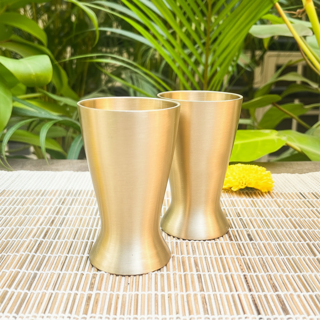 AMBI Royal 100% Pure Lead Free Kansa Small Glass -100 ml