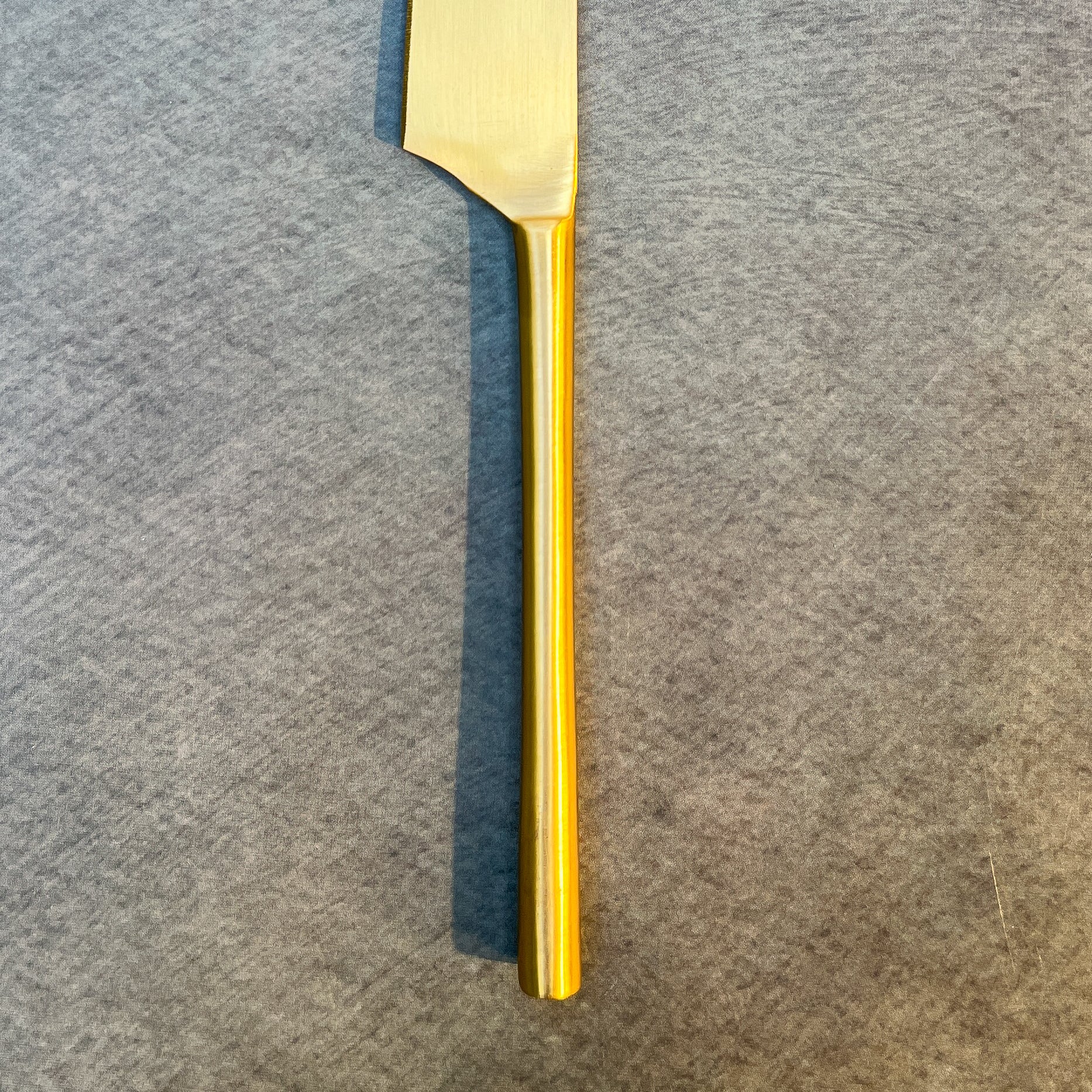 AMBI Pure Brass Heavy Handcrafted Rectangle Knife with Satin Polish