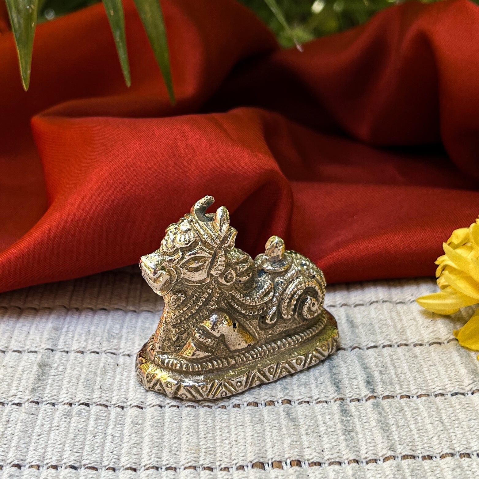 Ambi Pure Brass Nandi Maharaj Murti - 124 Grams