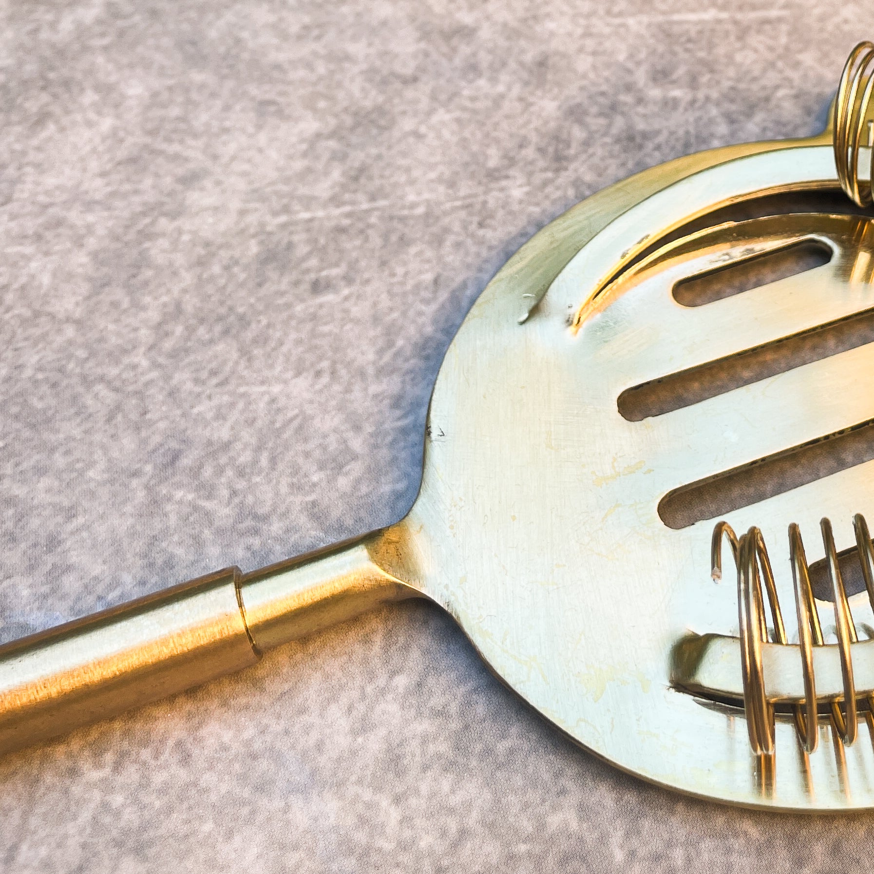 Ambi Pure Brass Hawthorne Cocktail Strainer