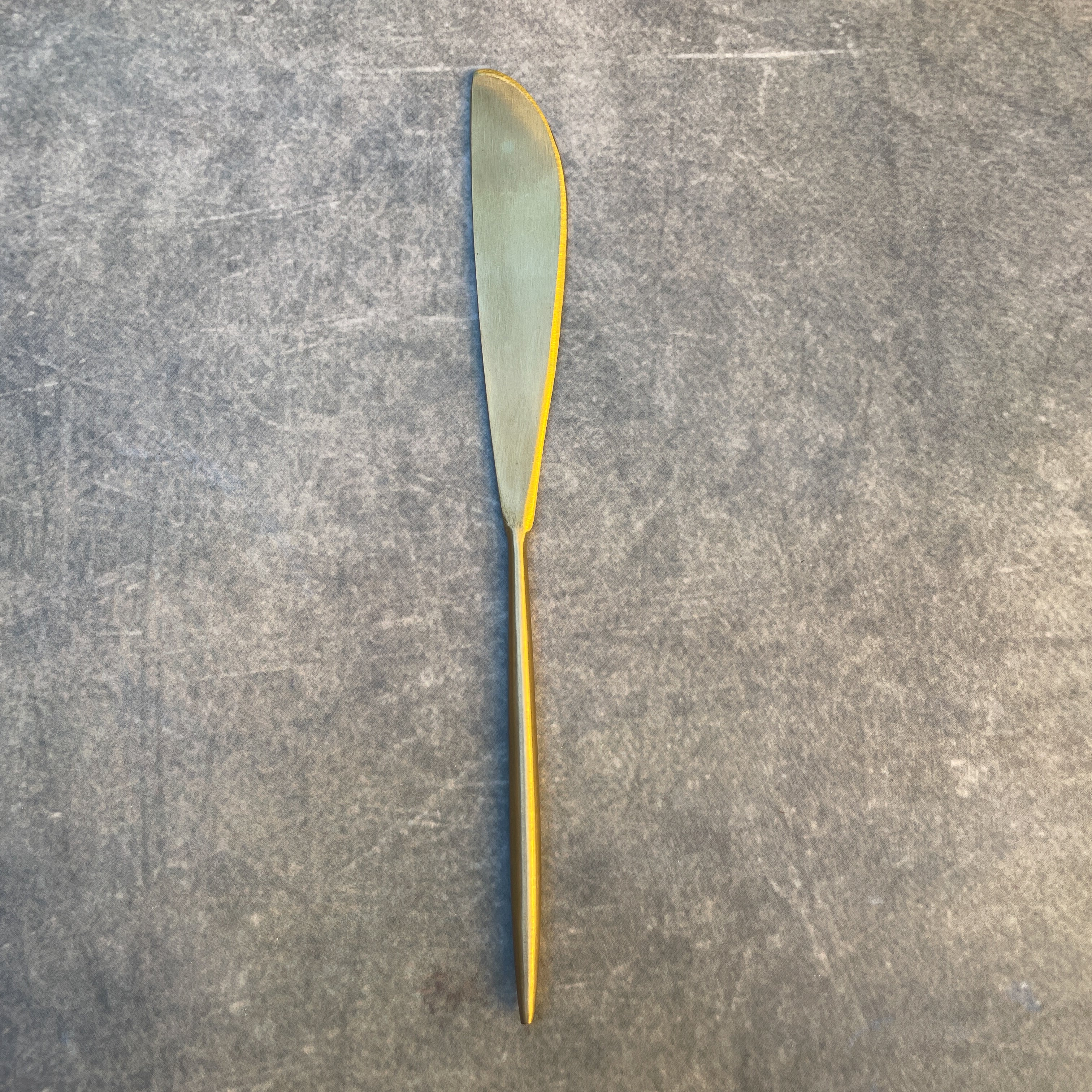 AMBI Pure Brass Dinner Knife – Smooth Satin Finish