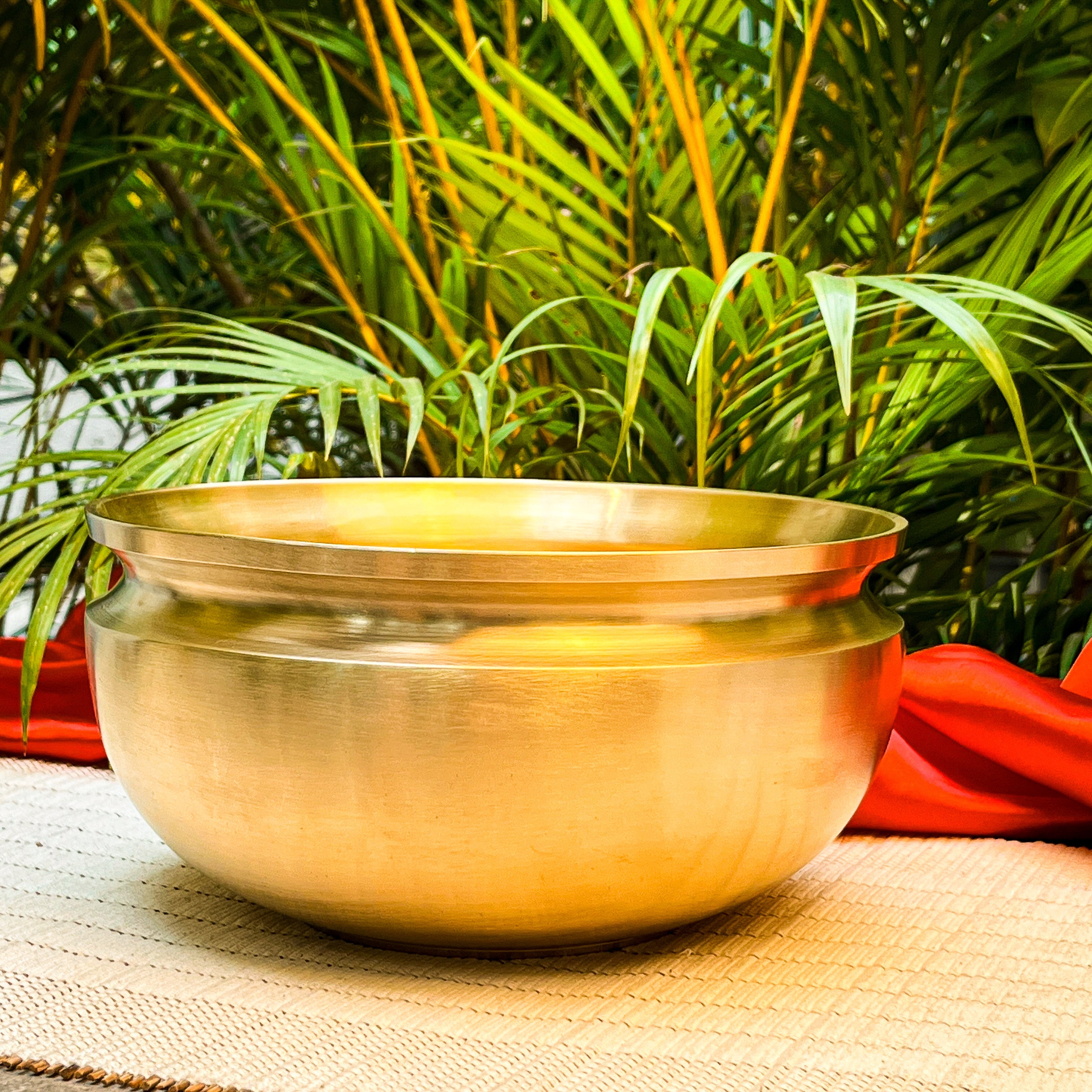Ambi Pure Kansa Cooking Pot — Traditional Heavy-Grade Bronze Milk Boiling Pot |Medium -1.5 litres|